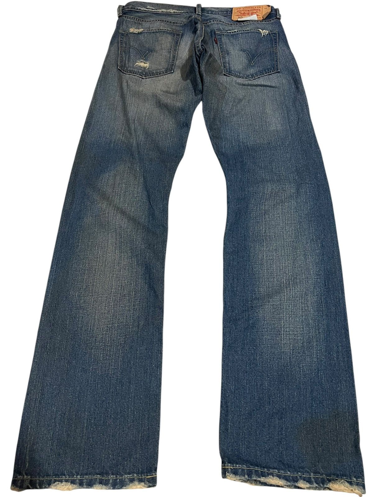 If Six Was Nine × Levi's × Levi's Vintage Clothing 🌈Vintage Levis 505 Distressed Faded Jeans Size US 32 / EU 48 - 2 Thumbnail
