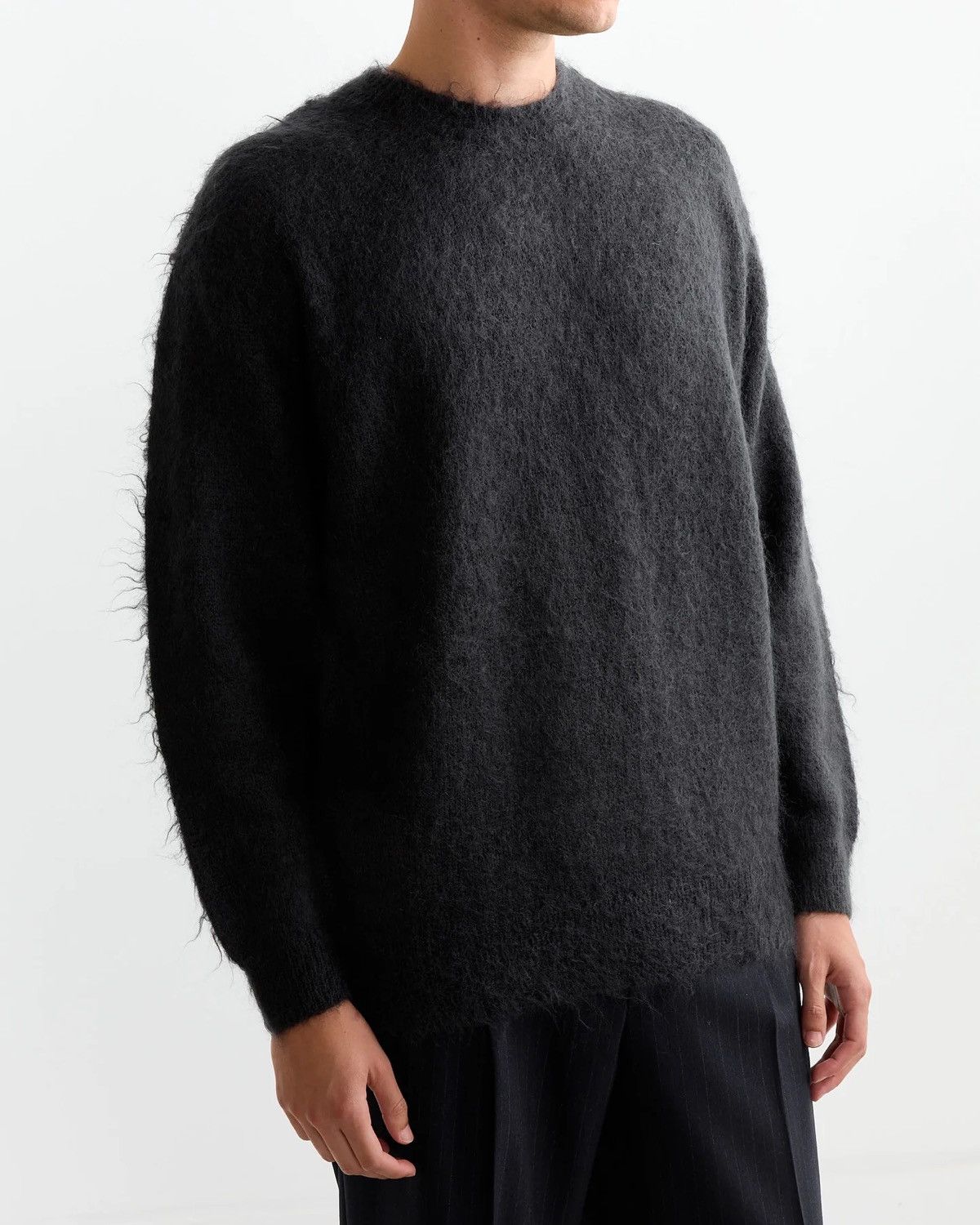 Auralee Auralee Mohair Ink Black Sweater Size 3 Size US L / EU 52-54 / 3 - 4 Thumbnail
