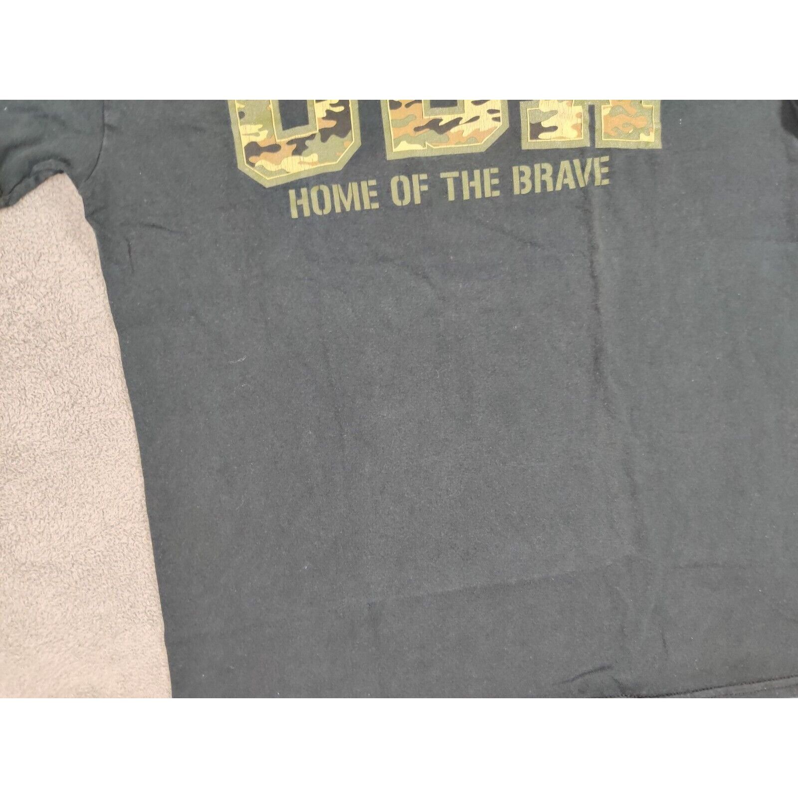 Gildan United States of America Shirt Adult Mens Medium Black USA Size US M / EU 48-50 / 2 - 4 Thumbnail
