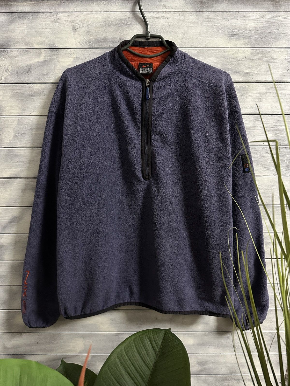 Vintage Rare Vintage Fleece Sweatshirt Nike 90’ swoosh Drill Size US M / EU 48-50 / 2 - 1 Thumbnail
