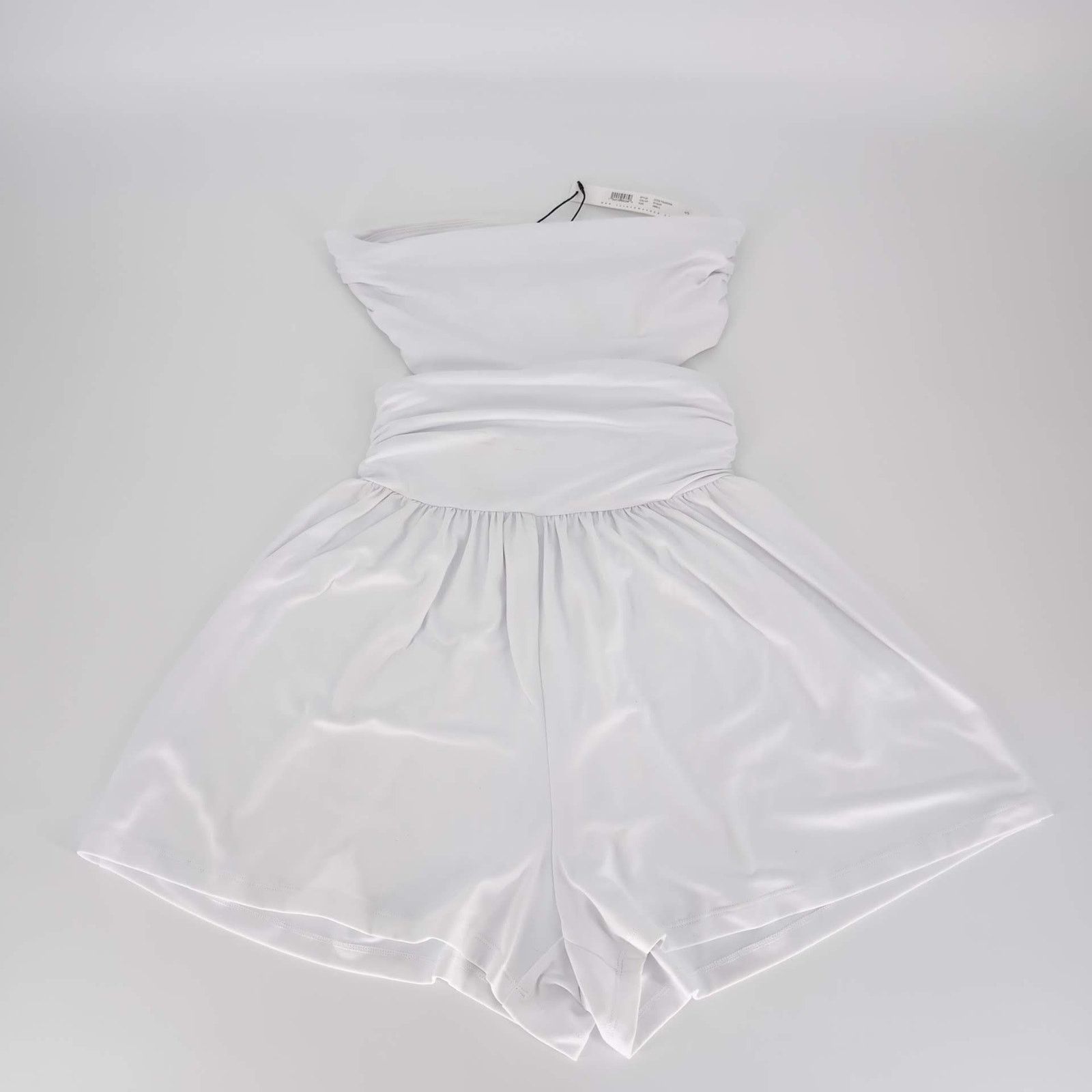 Susana Monaco Susana Monaco NWT White Cowl Neck Halter Romper -Size Small Size 28" / US 6 / IT 42 - 6 Thumbnail