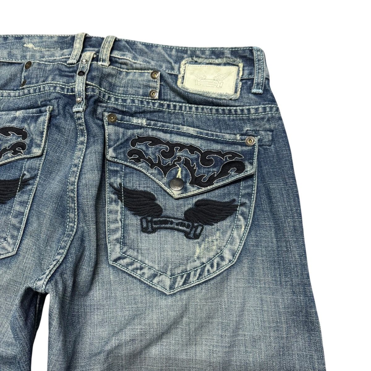 Robins Jeans Robins Jeans Embroidery Denim Flare Jeans Size US 33 - 12 Thumbnail
