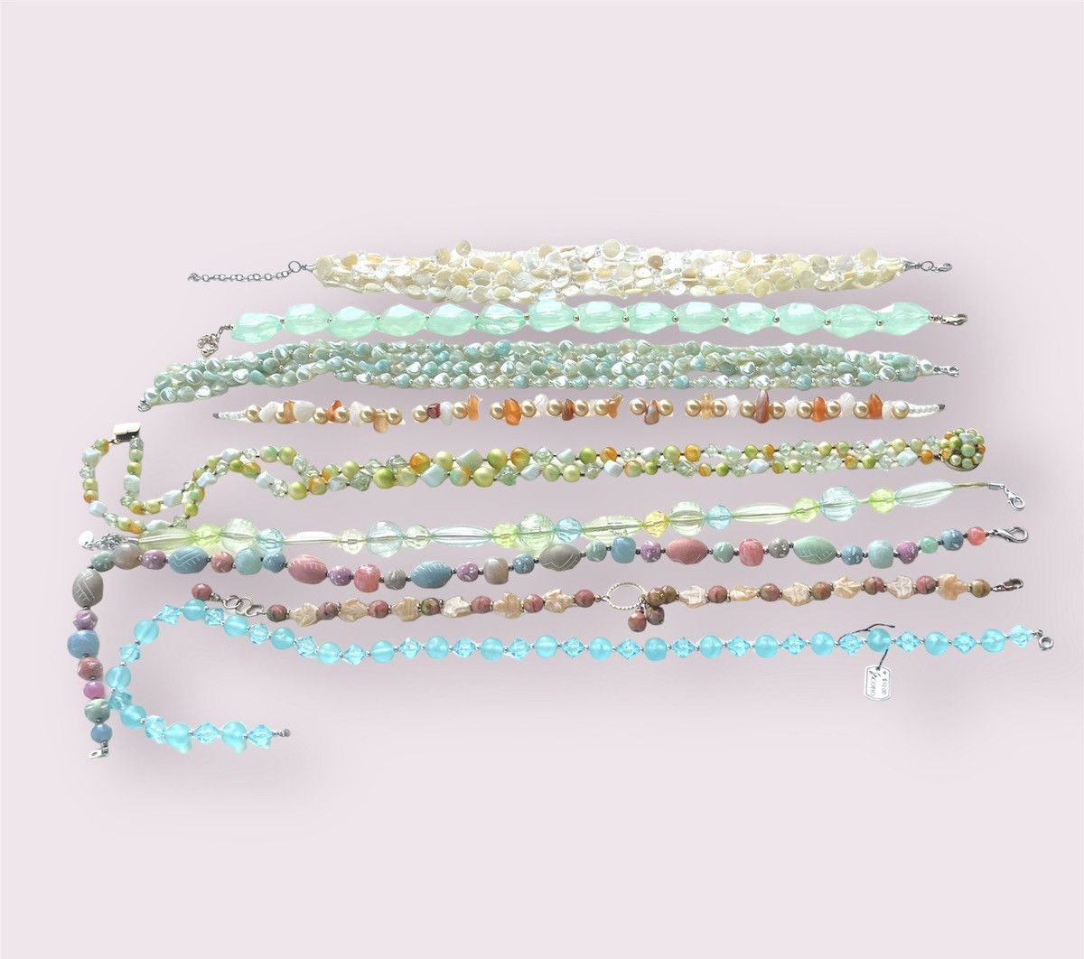 Vintage Vintage Necklaces Multi Colour Bead Nested Jewelry Lot Size ONE SIZE - 7 Thumbnail
