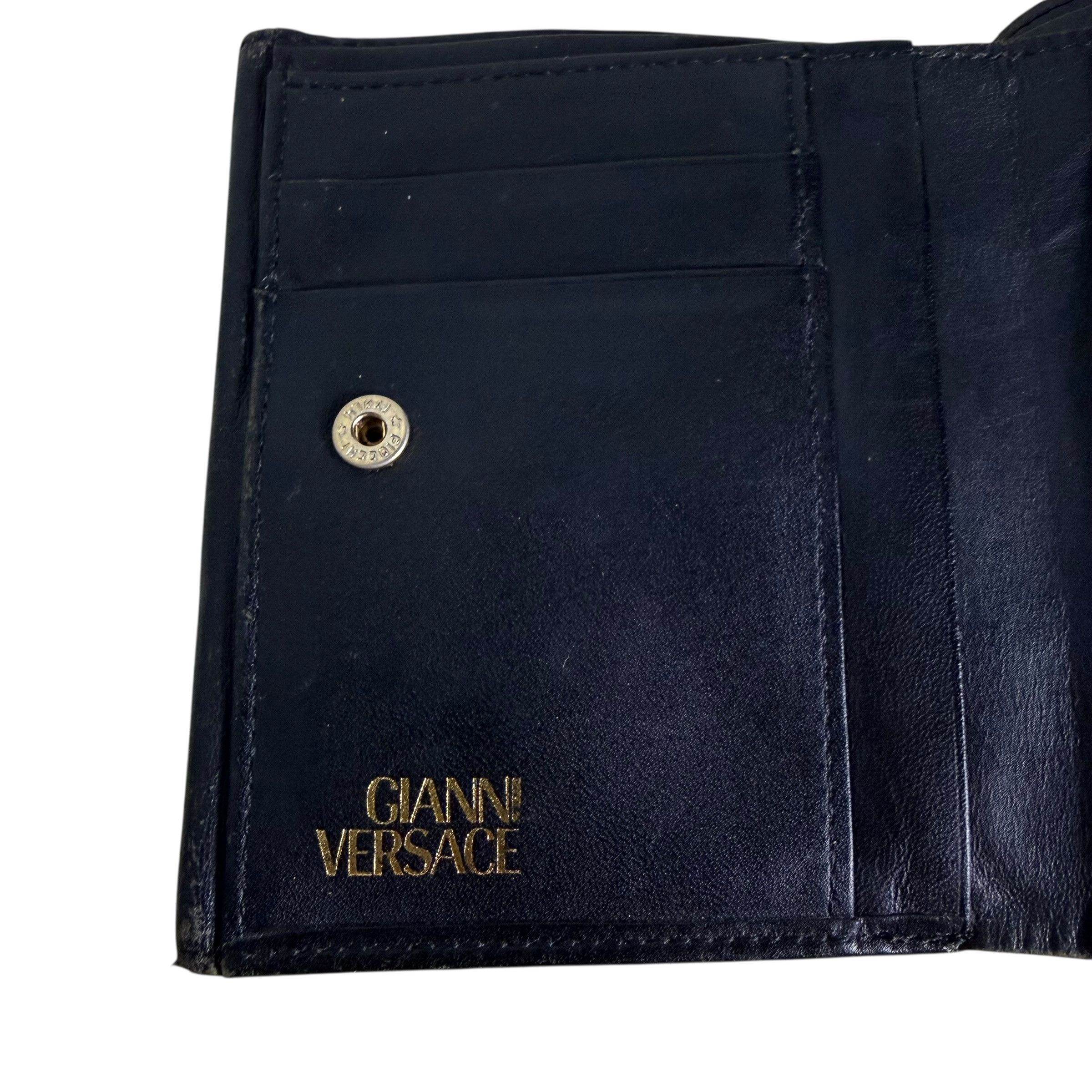 Versace 🔥RARE🔥Vintage Gianni Versace Baroque & Leopard Wallet Size ONE SIZE - 7 Thumbnail