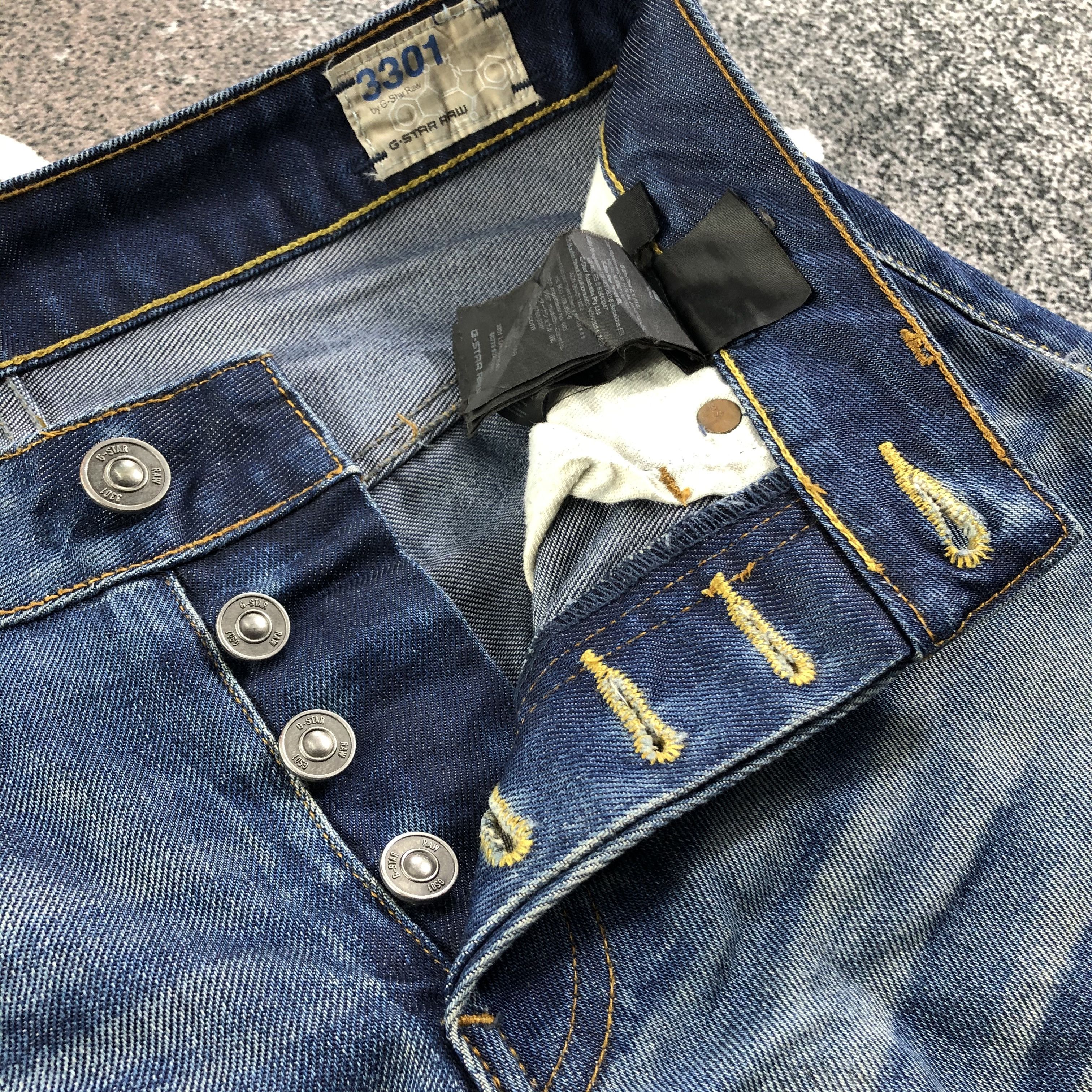 G-Star G Star Raw Jeans Faded Blue Denim KJ1850 Size US 29 - 9 Thumbnail
