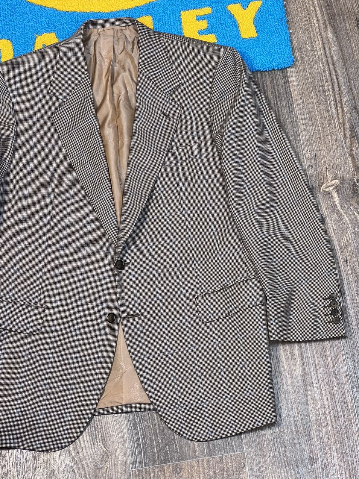 Brioni Brioni Parigi Two Buttons Grey Wool Checked Blazer size 52 Size 52S - 2 Thumbnail