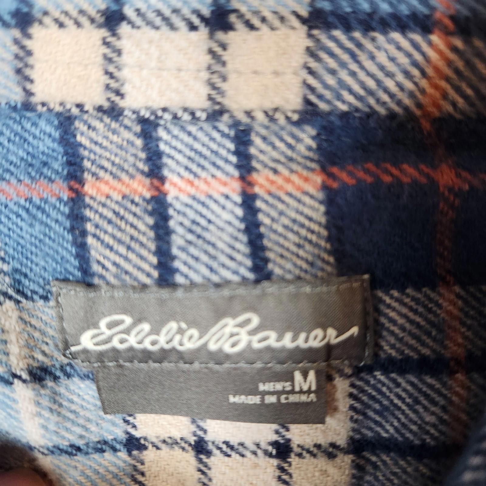 Eddie Bauer Eddie Bauer Blue Plaid Flannel Shirt Size Medium Size US M / EU 48-50 / 2 - 5 Thumbnail