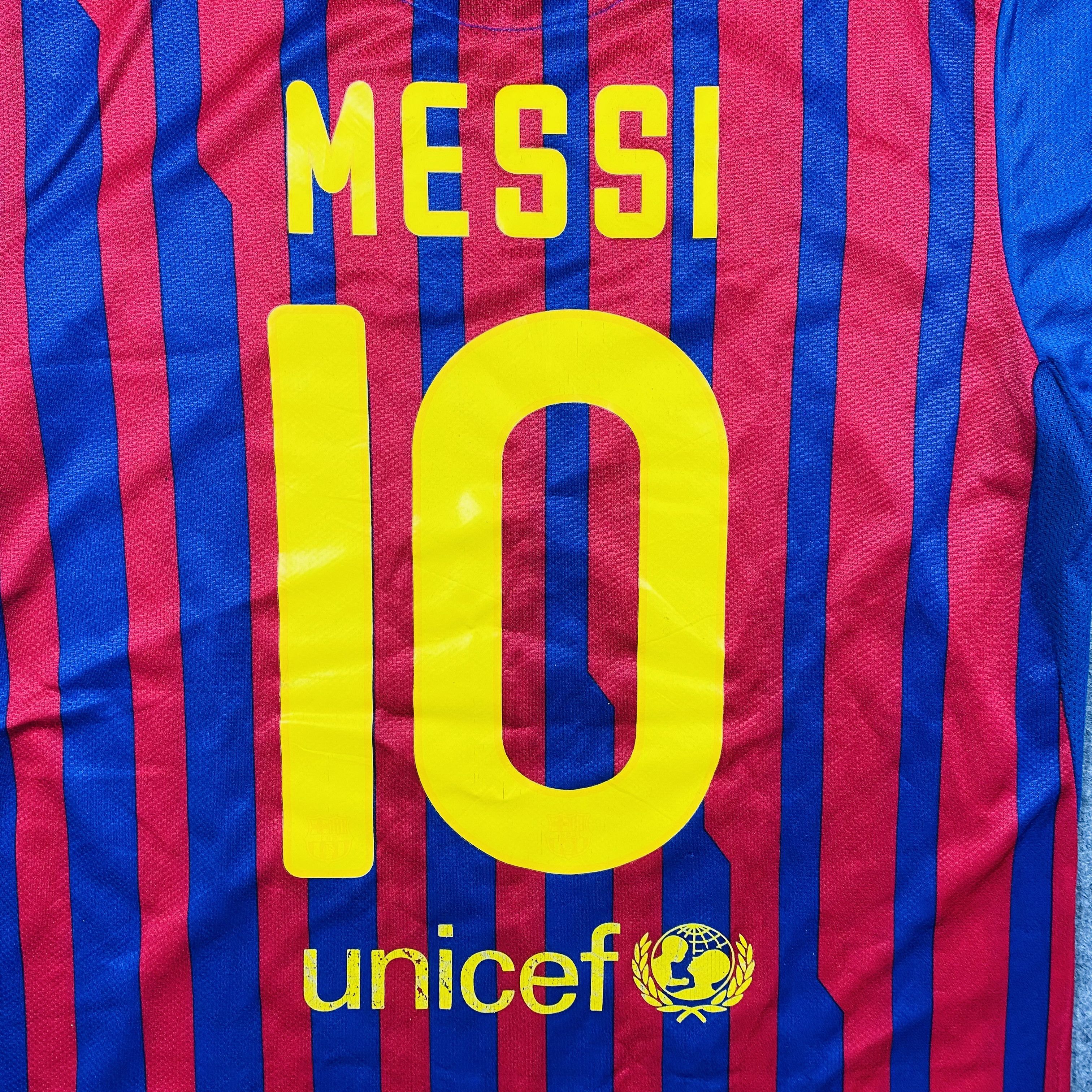 Nike Nike Barcelona Qatar Foundation Home Jersey Messi 10-M026 Size US S / EU 44-46 / 1 - 4 Thumbnail