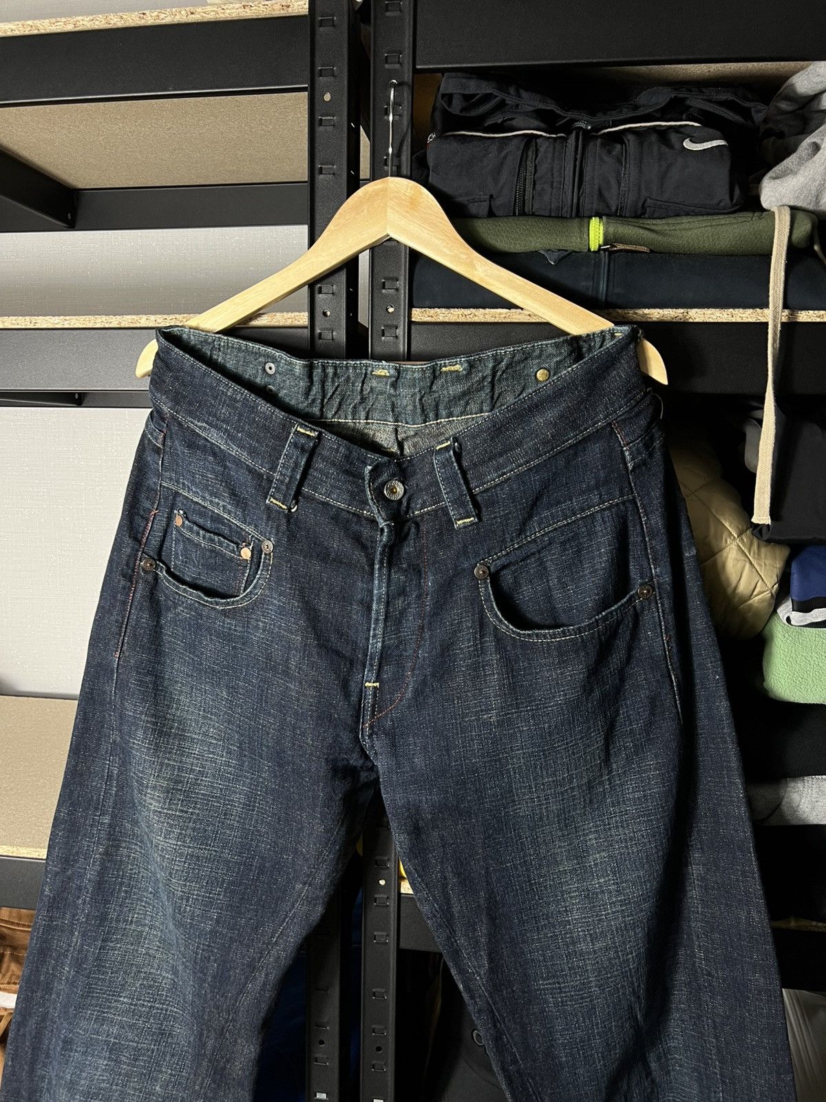 G-Star 👖 G-Star Raw 3301 Vintage Loose Fit Denim Jeans Dark Blue Size US 32 / EU 48 - 2 Thumbnail