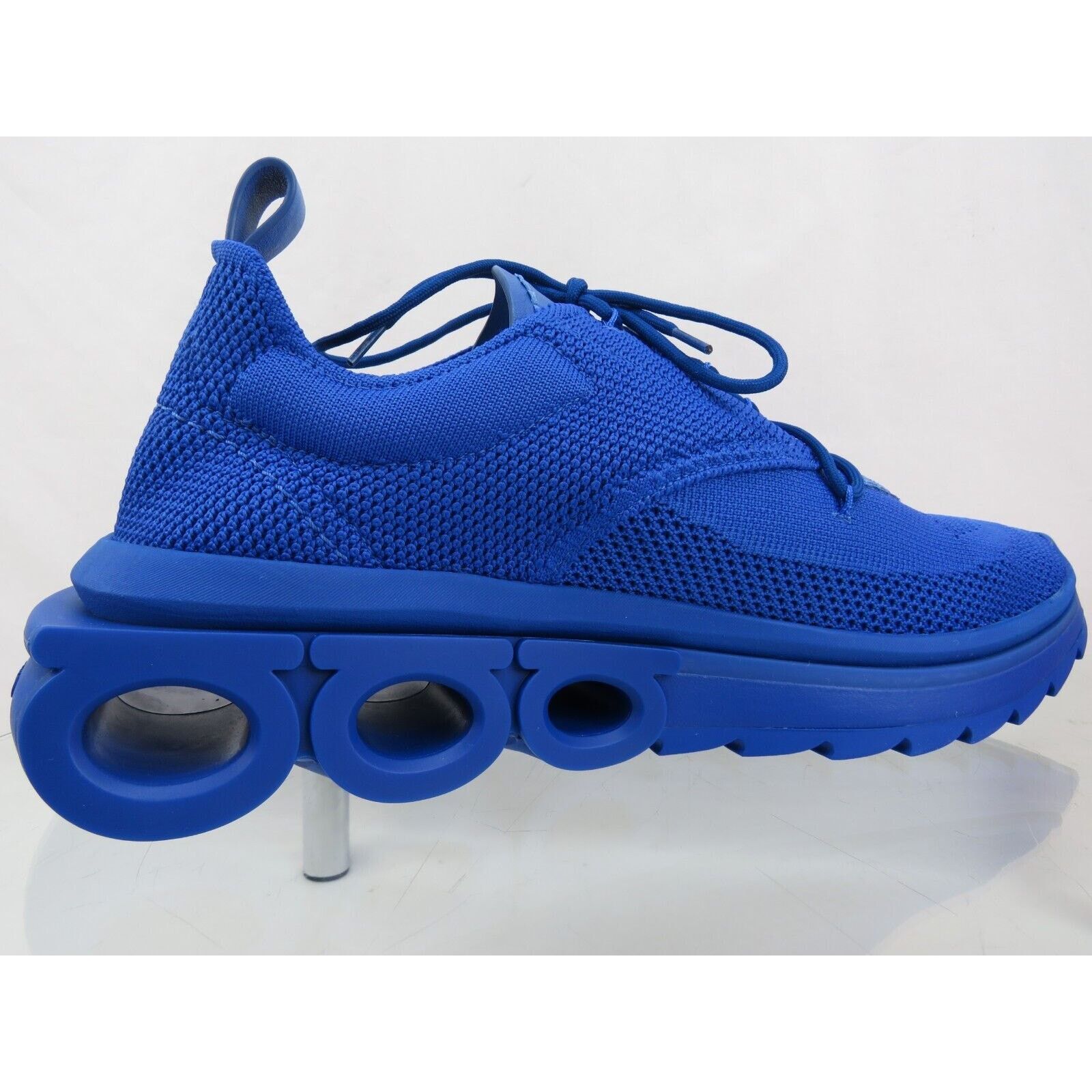 Salvatore Ferragamo FERRAGAMO BLUE NIMA MESH LACE UP LOGO LOW SNEAKERS 9 42 IT Size US 9 / EU 42 - 5 Thumbnail