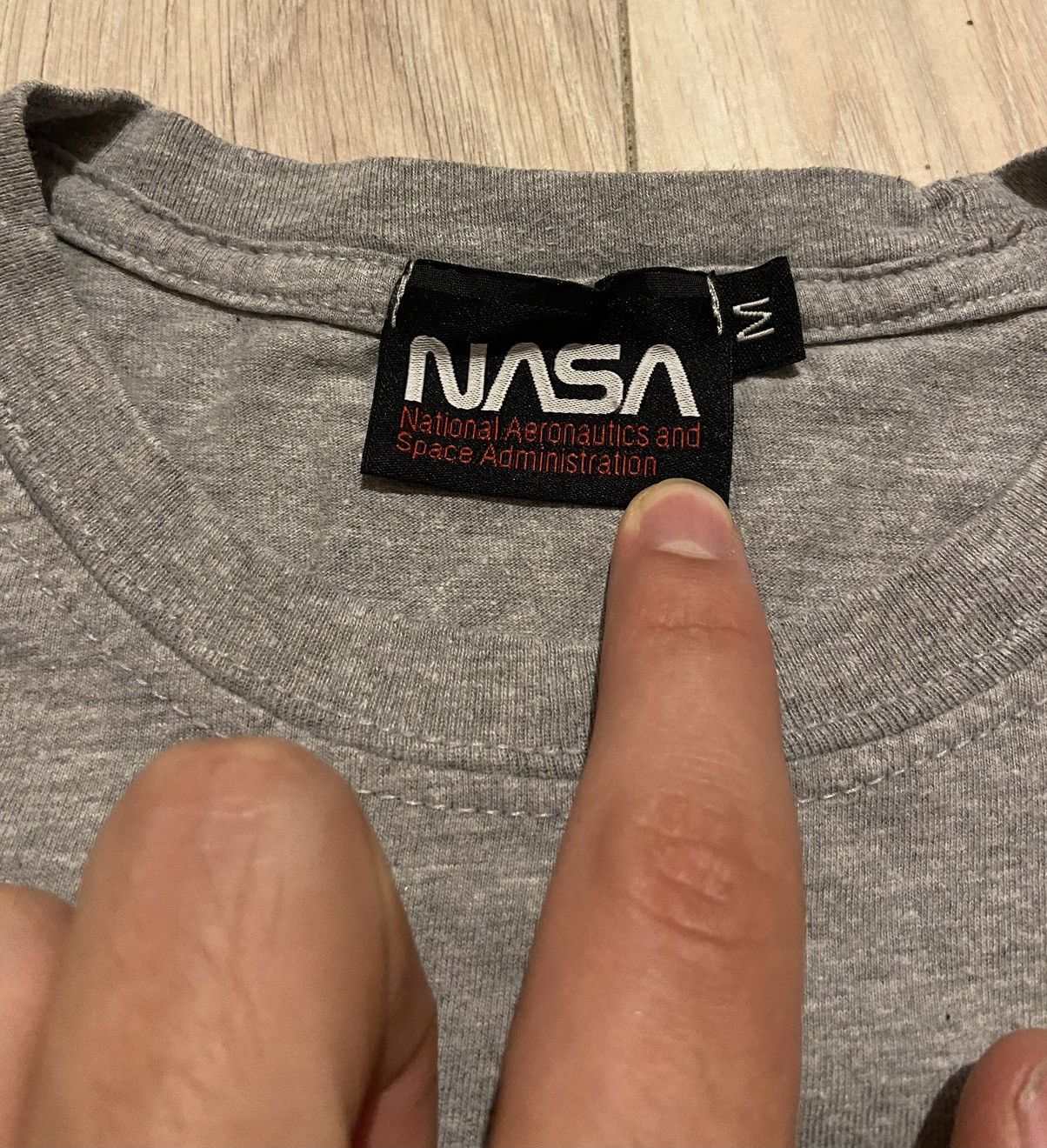NASA Nasa logo gray tee Size US M / EU 48-50 / 2 - 4 Thumbnail