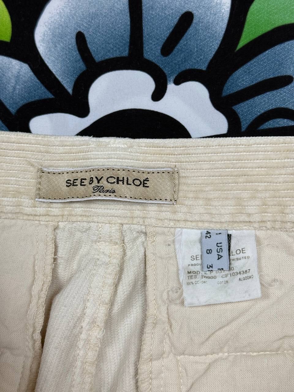 See by Chloe See By Chloe Luxury Velvet bootcut Pants Size 28 Size 28" / US 6 / IT 42 - 5 Thumbnail