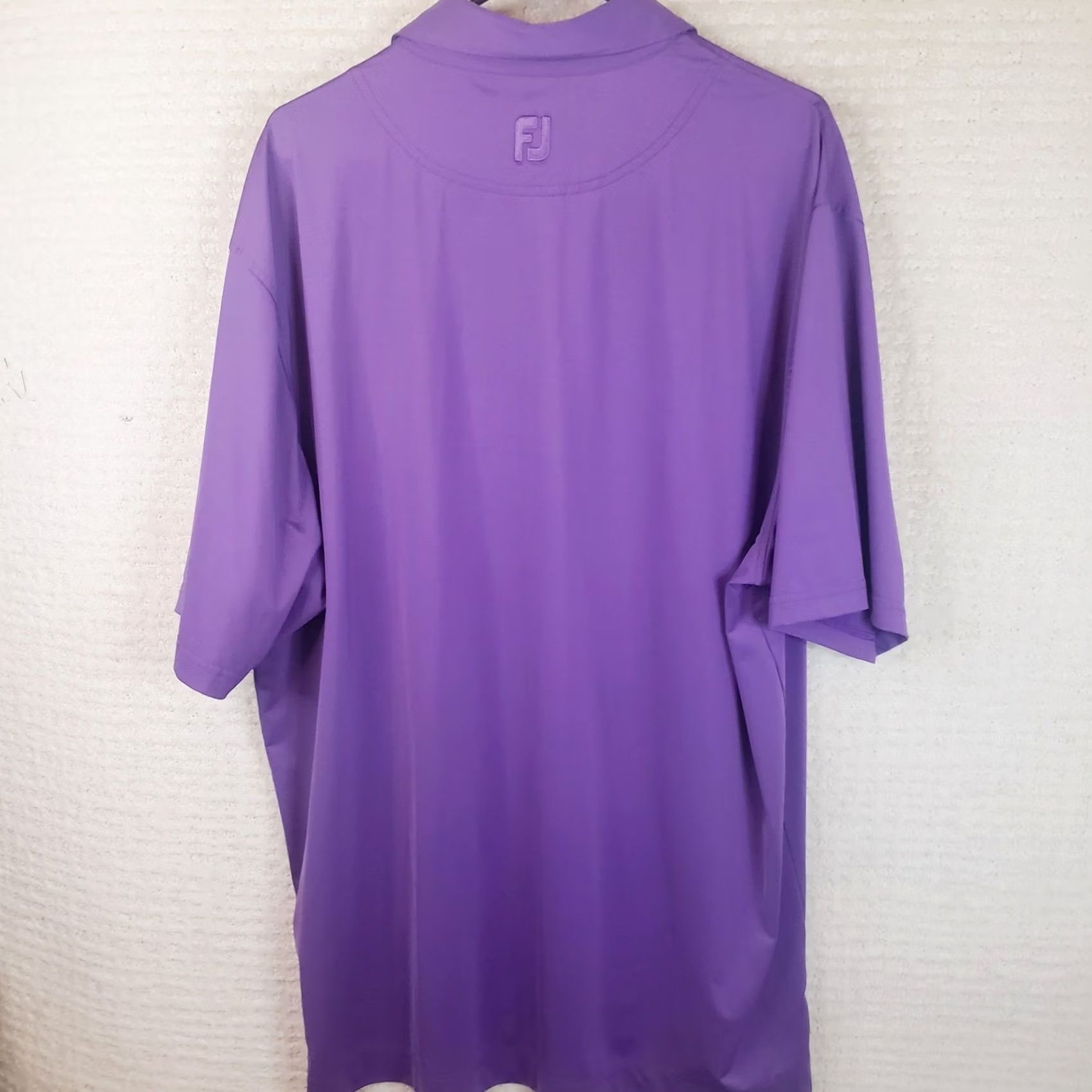 Footjoy Clemson Tigers Polo Shirt Mens Large Purple FootJoy Athletic Fit Performance Shirt Size US L / EU 52-54 / 3 - 7 Thumbnail