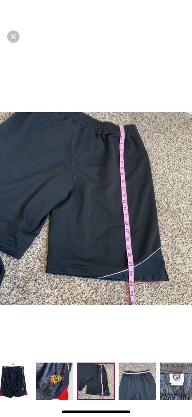 NHL NHL‎ Chicago Blackhawks hockey men’s large athletic short Size US 36 / EU 52 - 5 Thumbnail