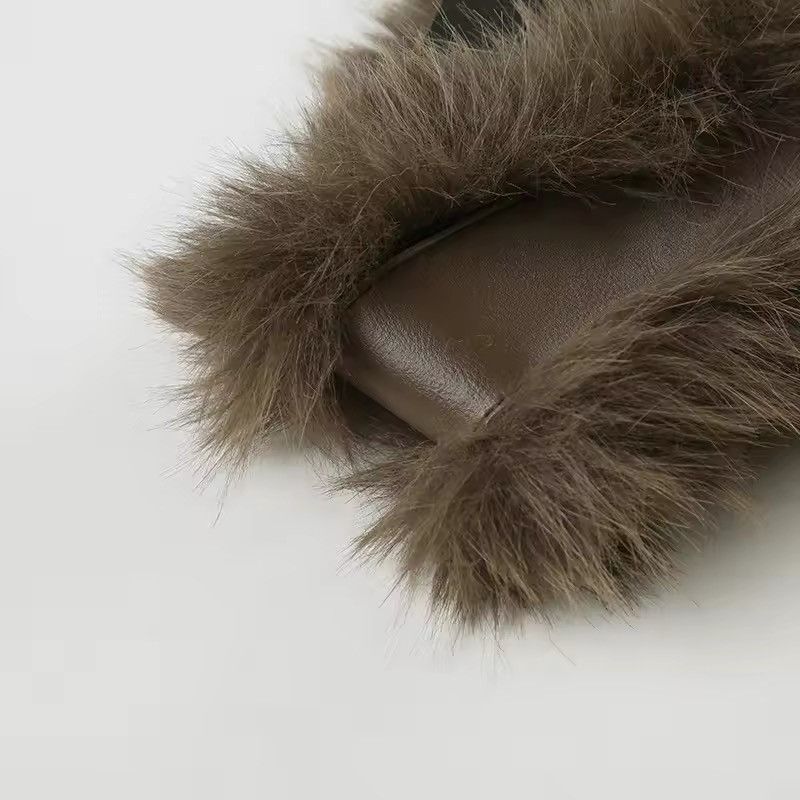 Japanese Brand × Leather Retro PU Leather Faux Fur Belt Size ONE SIZE - 4 Thumbnail