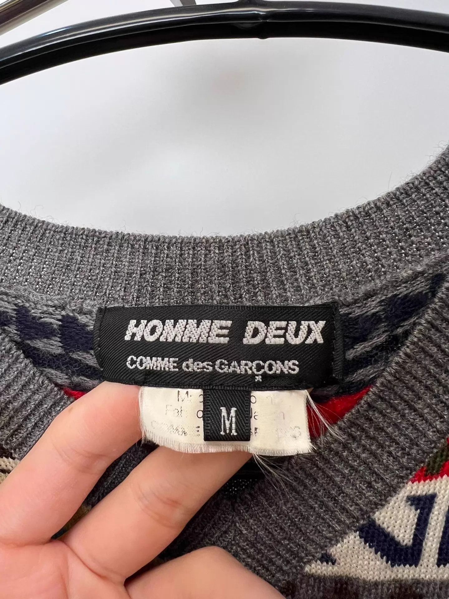 Comme des Garcons Comme des Garçons Christmas colorblocked wool knit sweater Size US M / EU 48-50 / 2 - 7 Thumbnail
