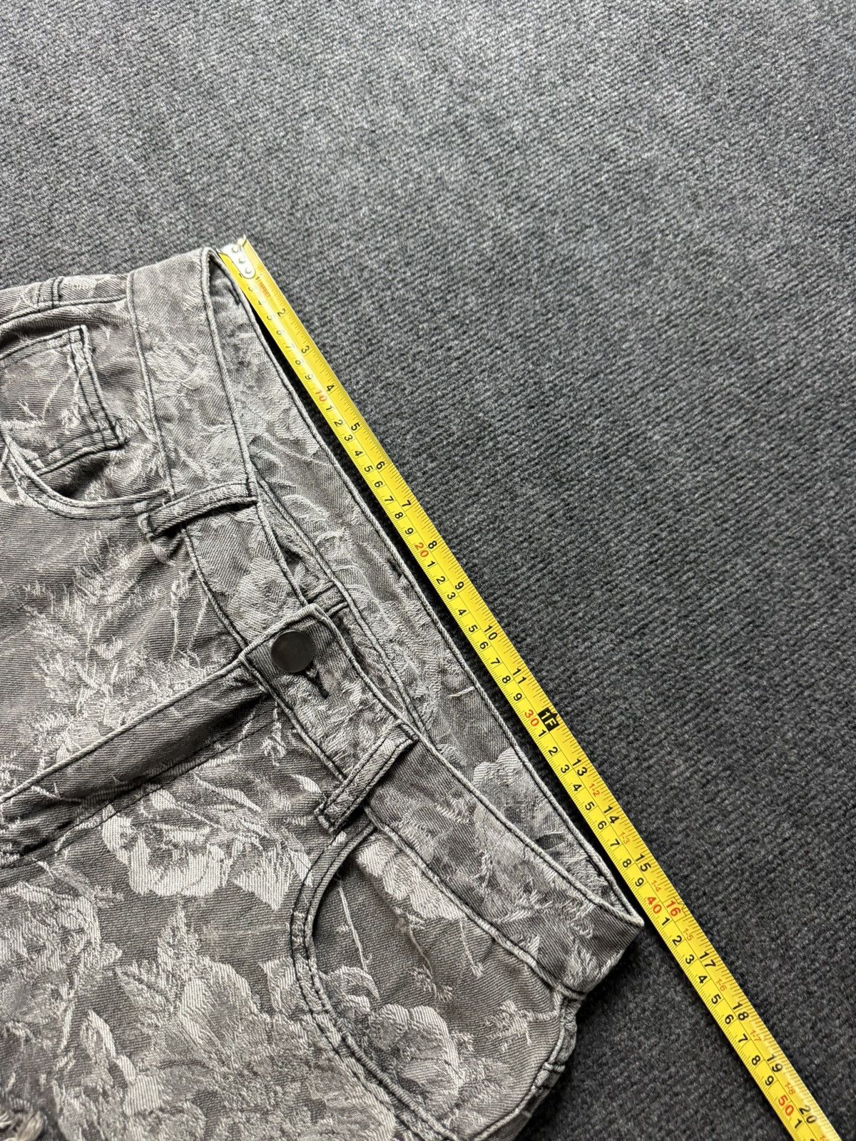Japanese Brand 00s Distressed Grey Denim Jeans Opium Punk Grunge Wide Leg Size US 32 / EU 48 - 16 Thumbnail