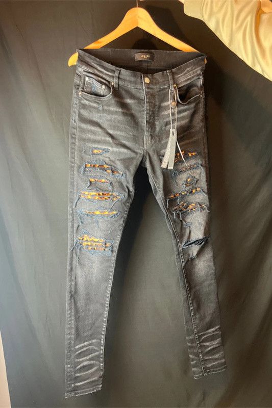 Amiri Amiri Leopard Black Distressed Size US 32 / EU 48 - 1 Thumbnail