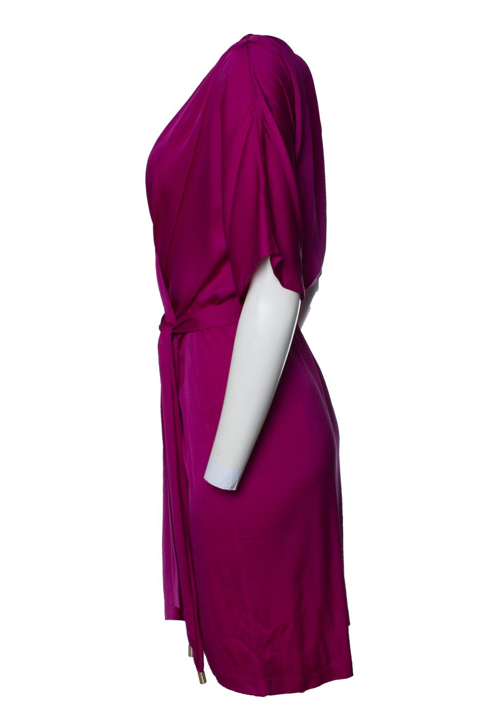 Diane von Furstenberg Diane Von Furstenberg, pink silk dress with belt Size M / US 6-8 / IT 42-44 - 2 Thumbnail