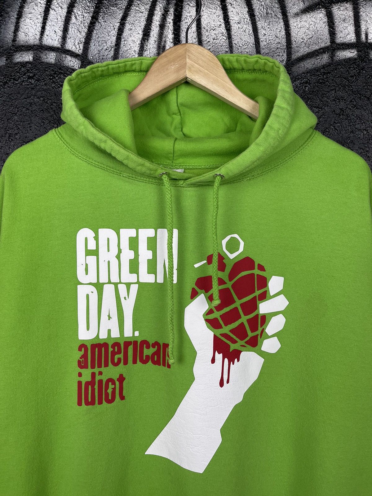 Band Tees Vintage Green Day American Idiot Green Hoodie Size XL Size US XL / EU 56 / 4 - 4 Thumbnail