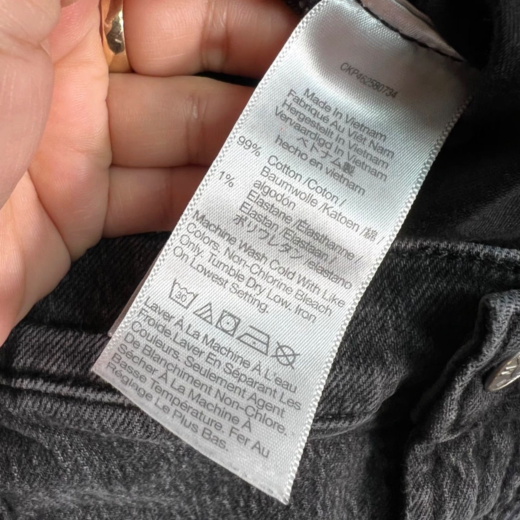 Madewell Madewell Womens Size 32 Gray High-Rise Straight Jeans Raw Hem Size 24" / US 00 / IT 34 - 5 Thumbnail
