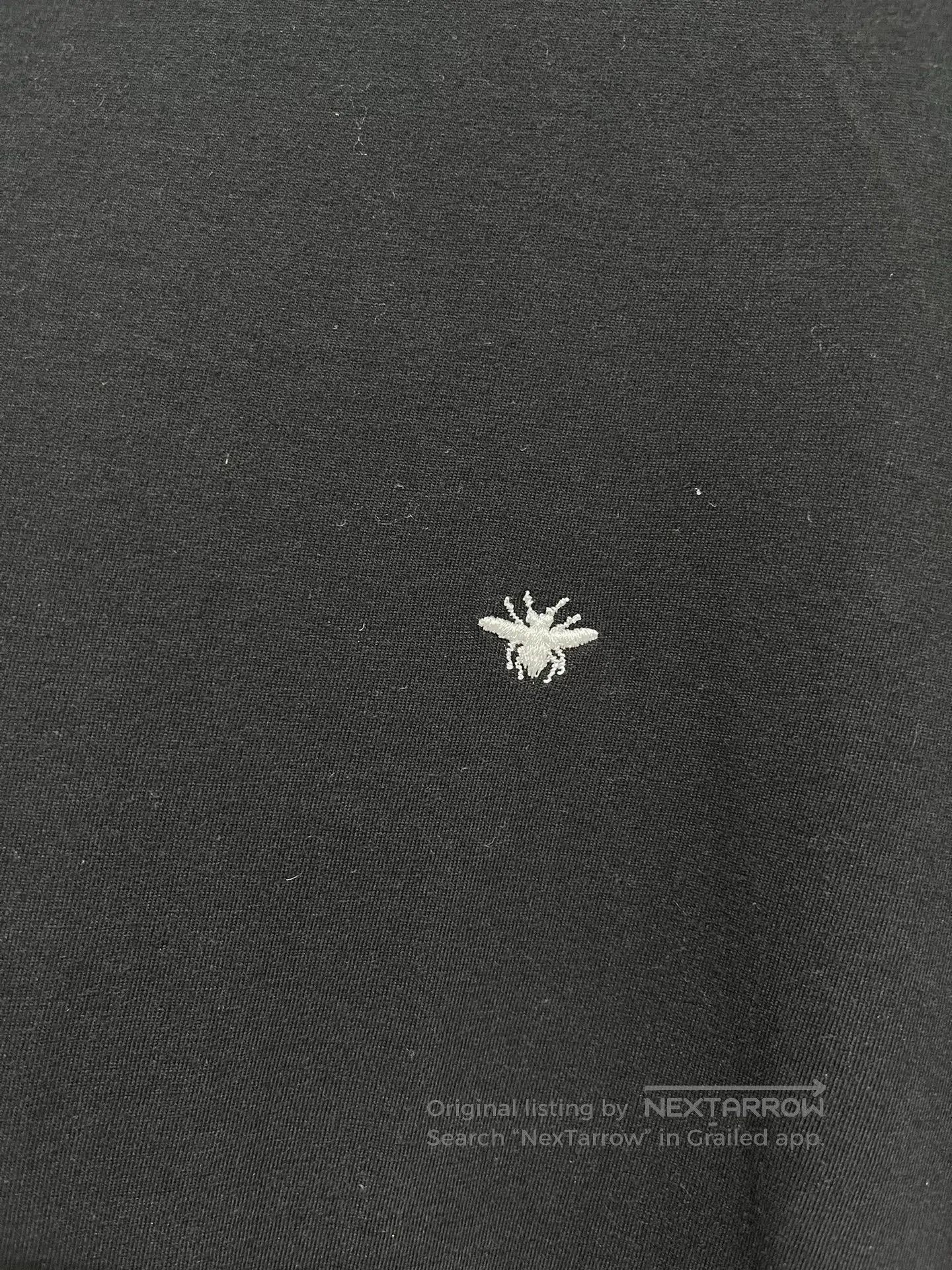 Dior Dior Black Short Sleeve with White Bee Embroidery. Size US S / EU 44-46 / 1 - 4 Thumbnail