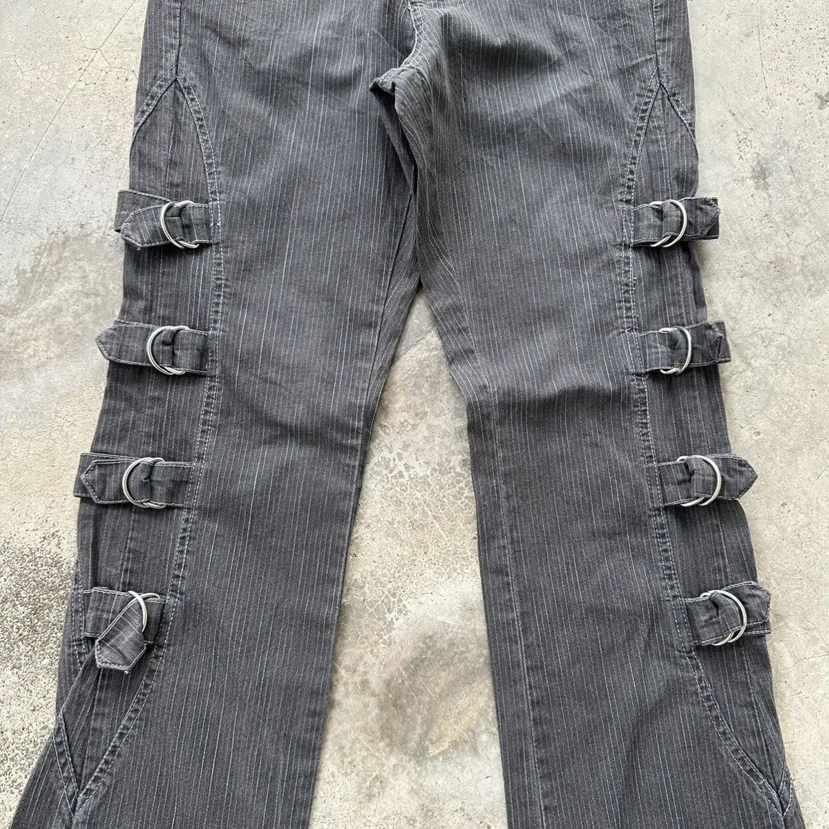 20471120 HEAT 🔥 ADVANTAGE JAPAN BONDAGE WABASH PUNK RARE BLACK PANTS Size US 29 - 2 Thumbnail