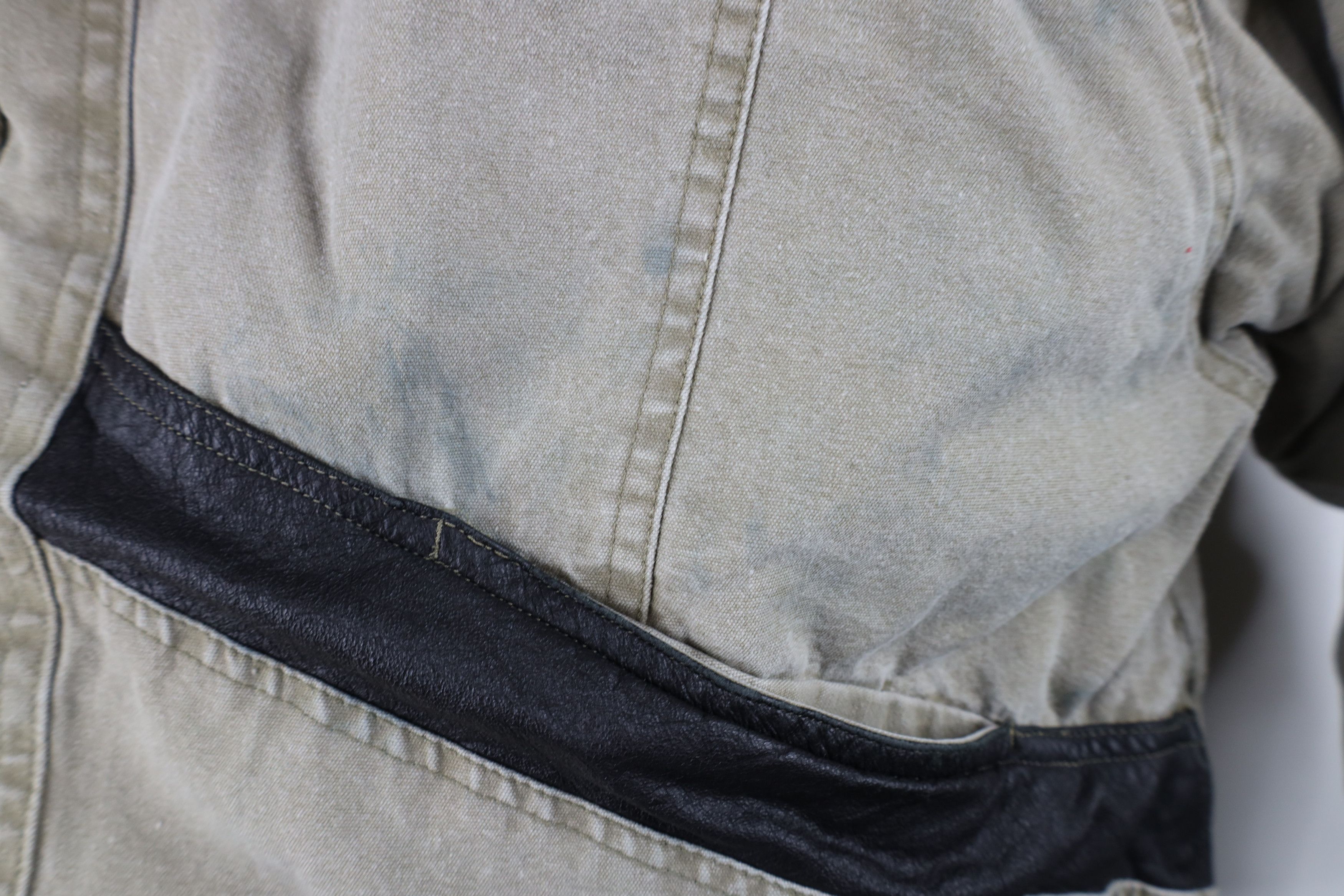 Vintage Vintage 90s Streetwear Pile Fleece Lined Stonewash Jacket Size US XL / EU 56 / 4 - 8 Thumbnail