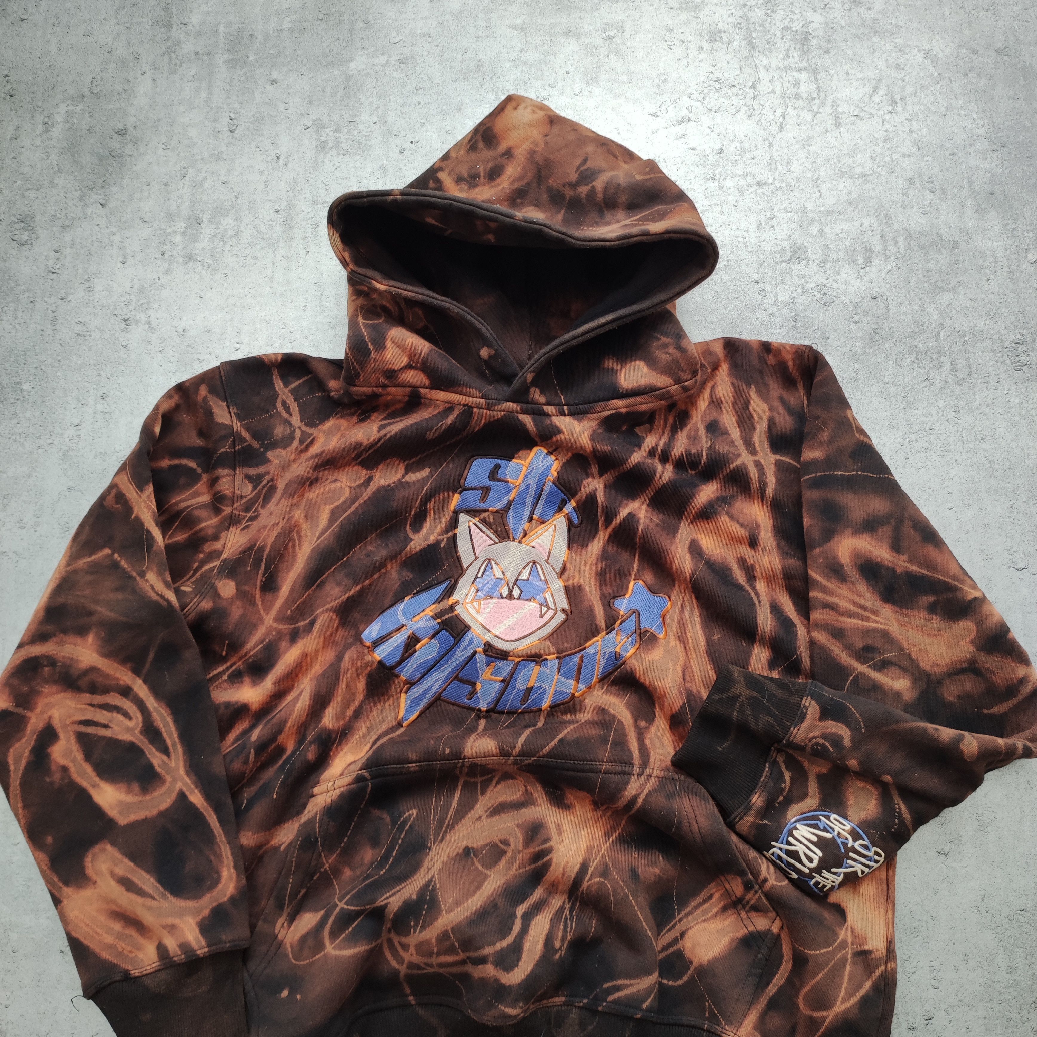 Japanese Brand Str of the Wrld Strofthewrld Tie Dye Big Logo Hoodie Size US M / EU 48-50 / 2 - 2 Thumbnail