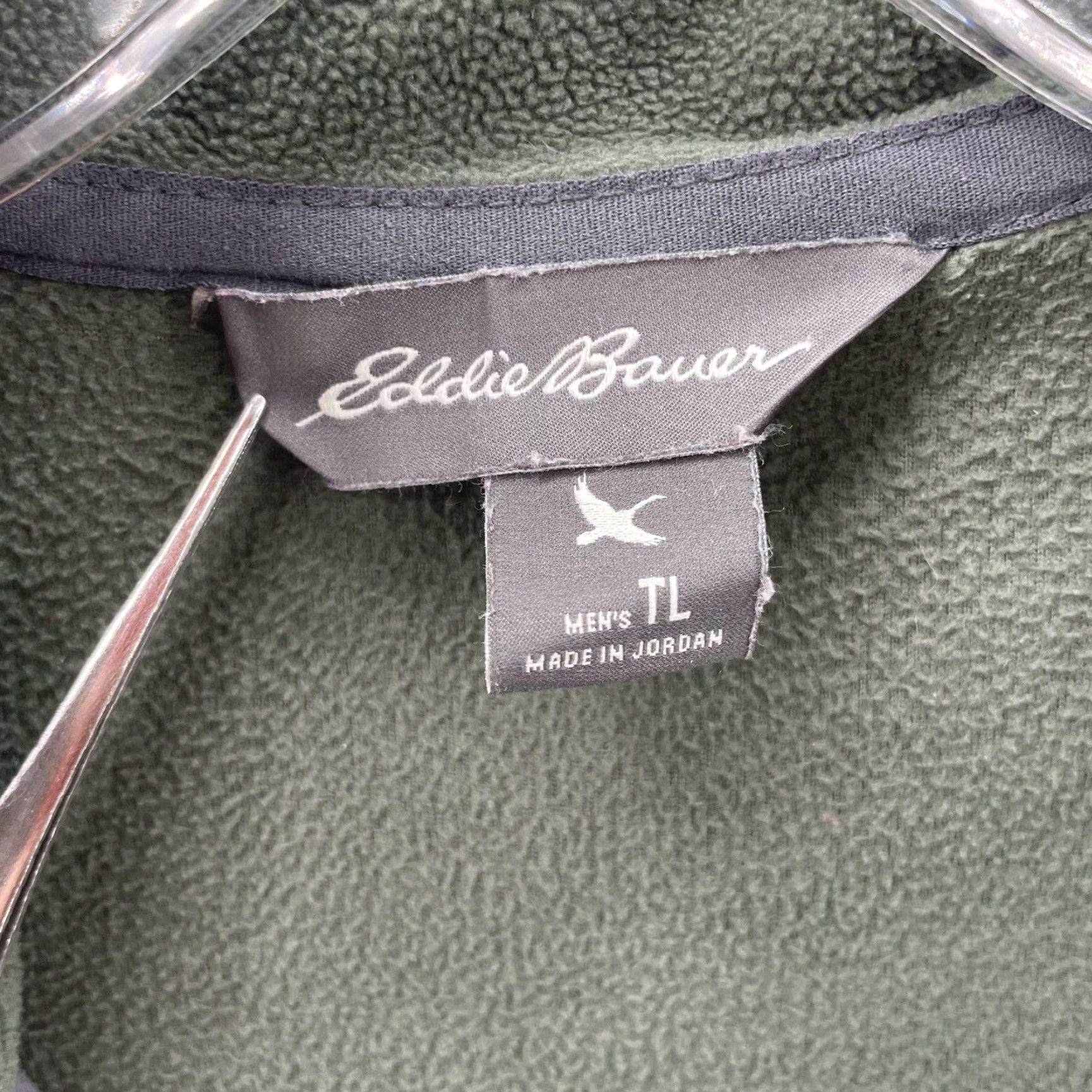 Eddie Bauer Eddie Bauer 1/4 Zip Sweater Men's Large Tall Green Outdoor Golf Preppy Hiking Shirt Size US L / EU 52-54 / 3 - 3 Thumbnail
