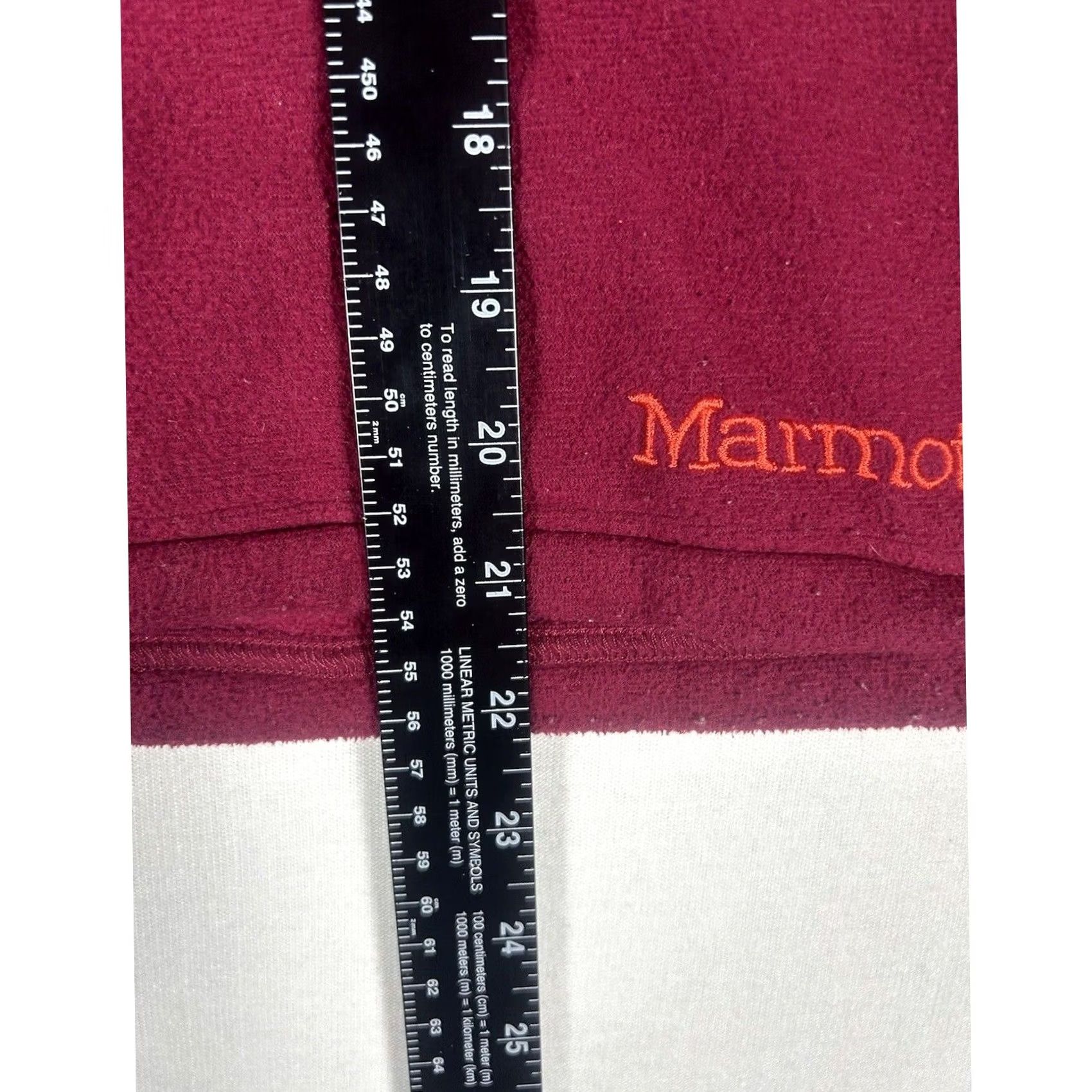 Marmot Marmot 1/4 Zip Fleece Pullover Womens Medium Red Hiking Long Sleeve Jackson Hole Sweater Casual Womens Size M / US 6-8 / IT 42-44 - 7 Thumbnail