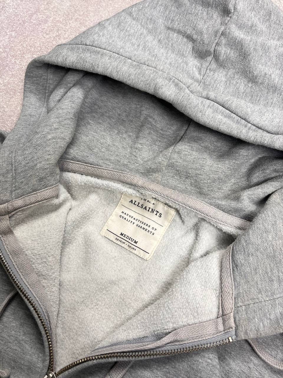 Allsaints Vintage Allsaints Cotton Archival Zip Hoodie M Size US M / EU 48-50 / 2 - 5 Thumbnail
