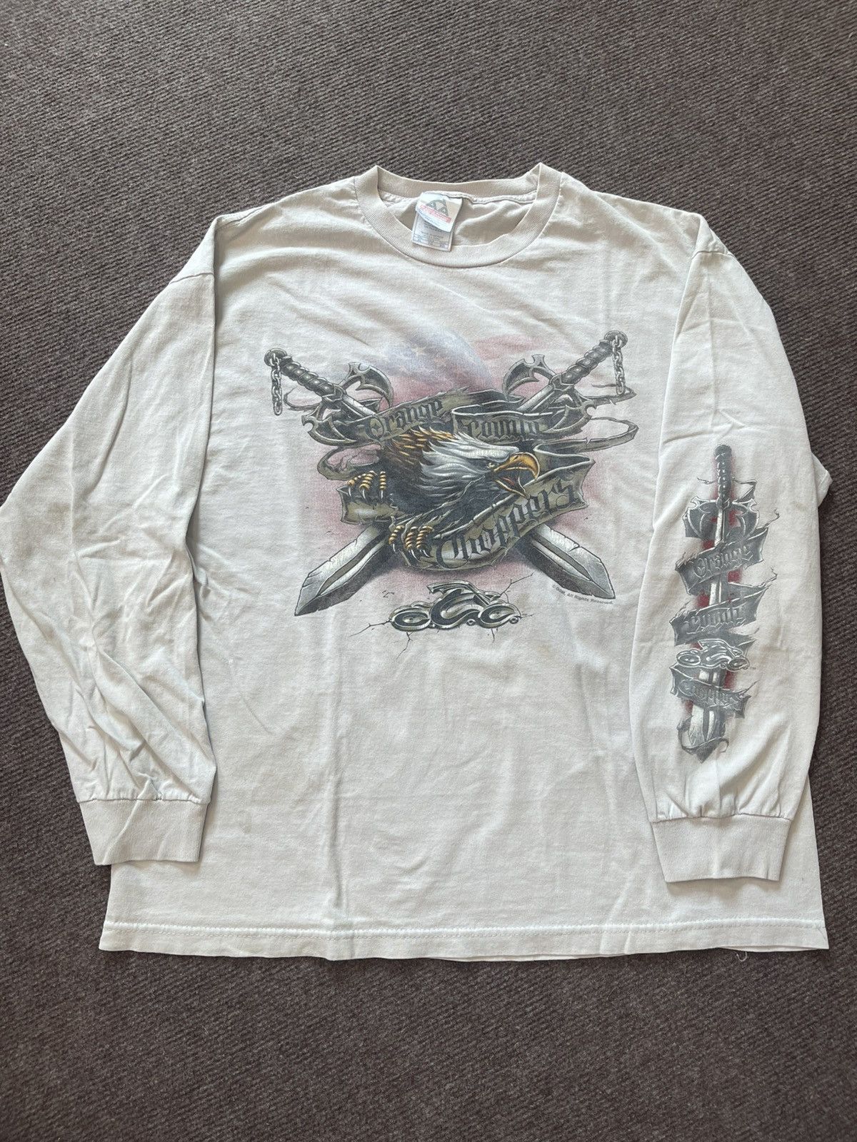 Vintage 2x Vintage Orange County Choppers OCC Long Sleeve Tees L/XL Size US XL / EU 56 / 4 - 3 Thumbnail