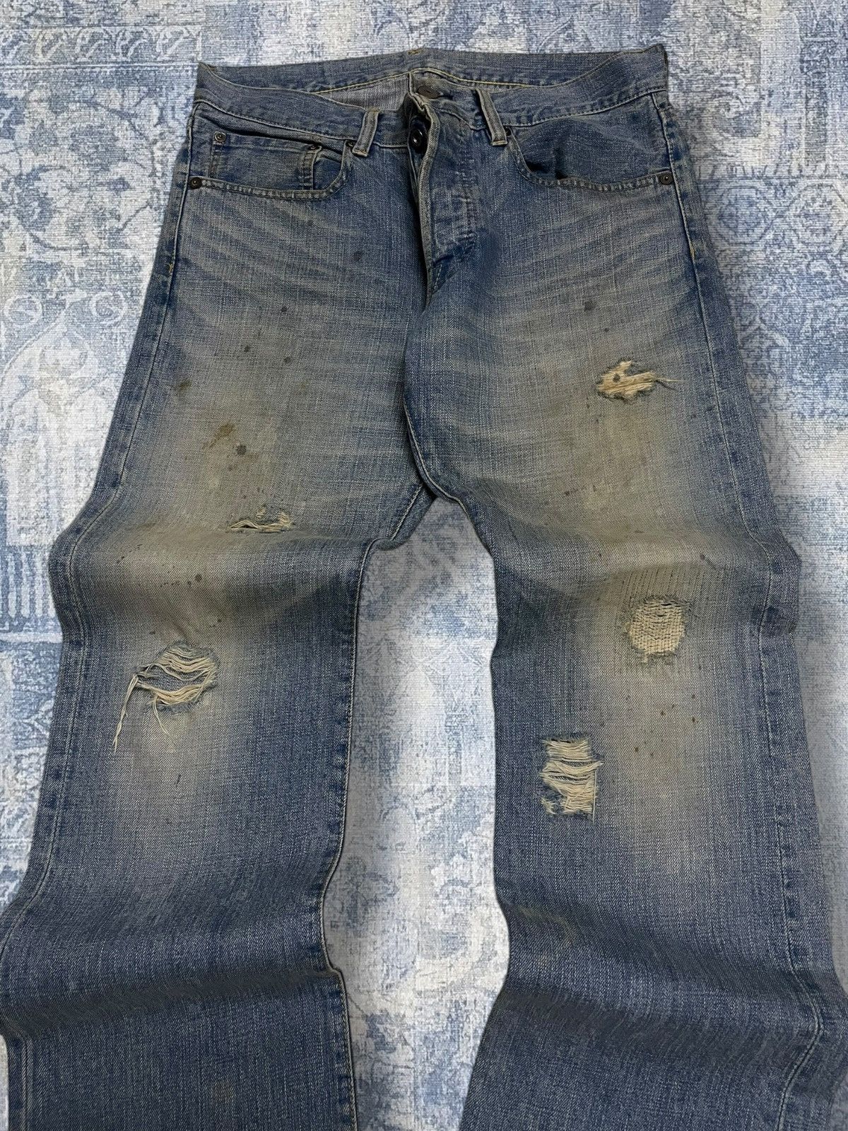 Hysteric Glamour Vintage 90s Japan Designer Nano Universe Mudwash Distressed Size US 32 / EU 48 - 3 Thumbnail