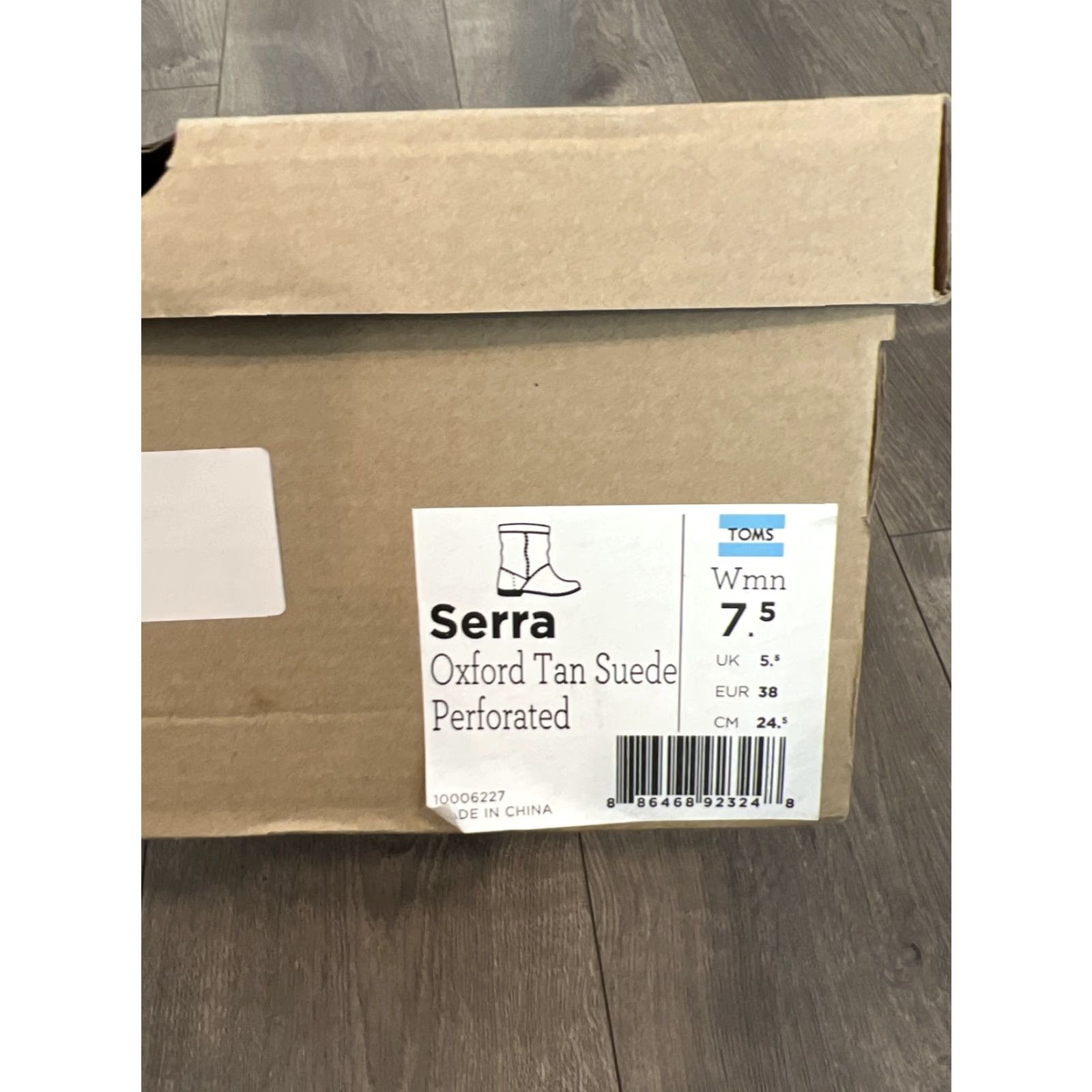 Toms TOMS Serra Low Heel Boots Size 7.5 Brown Suede Perforated Womens Size US 5.5 / IT 35.5 - 2 Thumbnail