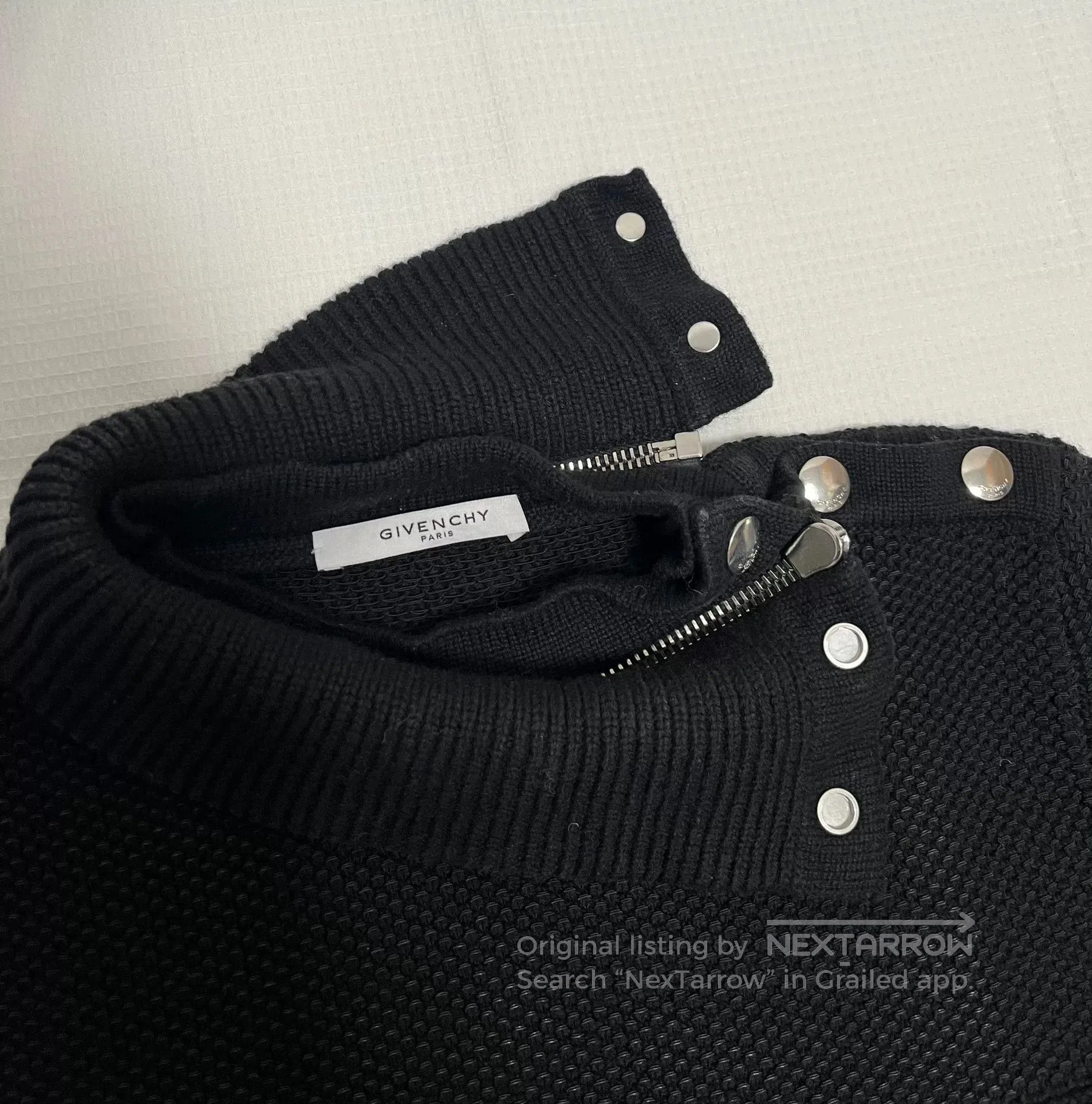 Givenchy Givenchy Zipper Snap Button Sweater L. Size US L / EU 52-54 / 3 - 2 Thumbnail