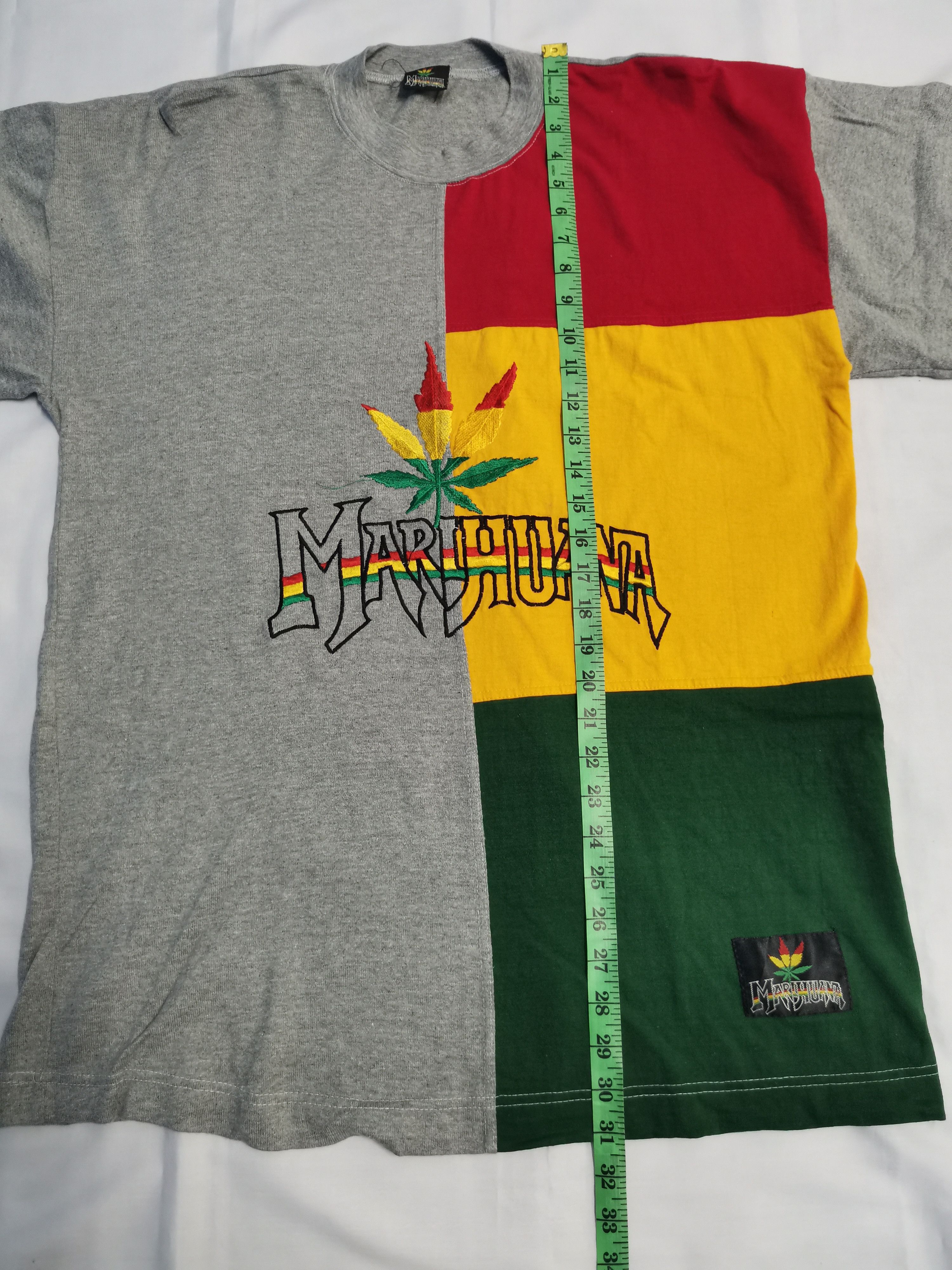 Rap Tees Vintage Marijuana Embroidered Logo Rap Tee Patchwork Rare Size US L / EU 52-54 / 3 - 6 Thumbnail