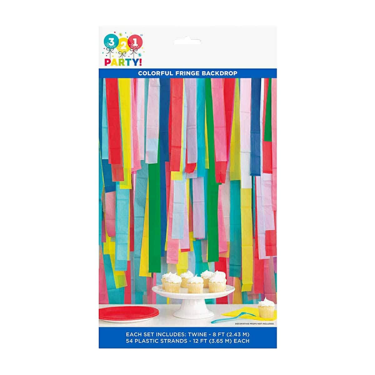 Other 6 Pack NEW 8ft Multicolored Rainbow Fringe Photo Backdrop Size ONE SIZE - 2 Thumbnail