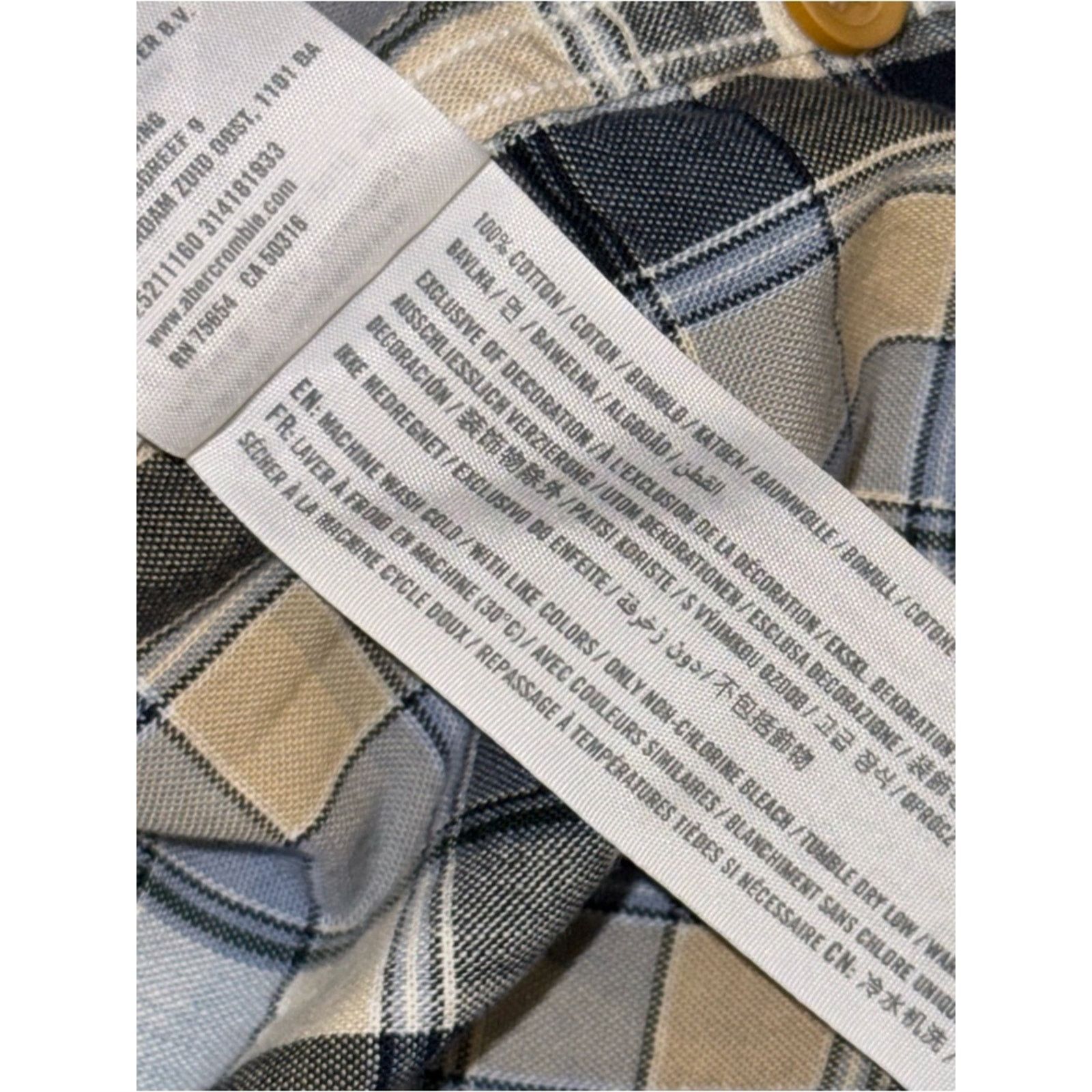 Abercrombie & Fitch Abercrombie & Fitch Cotton Plaid Button Down Sz XL Slim Size US XL / EU 56 / 4 - 9 Thumbnail