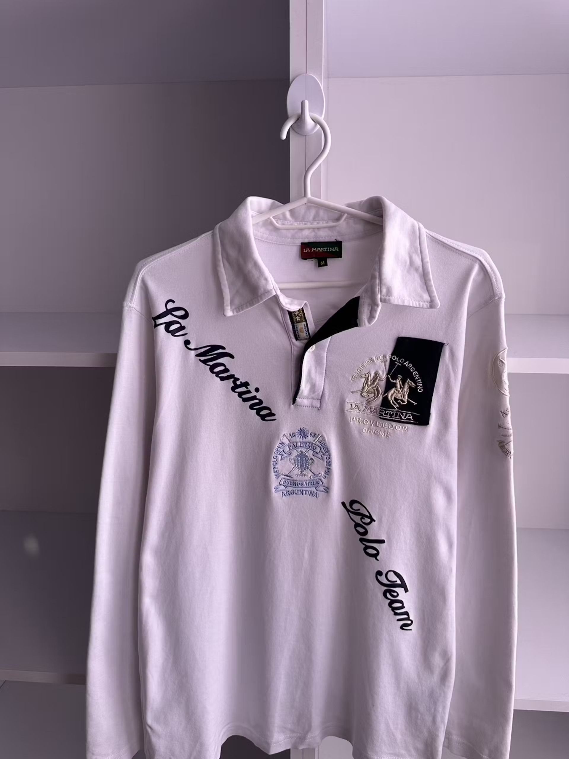 La Martina × Polo Ralph Lauren × Vintage Vintage La Martina Polo Team 4 Argentina Long Sleeve Rugby Size US M / EU 48-50 / 2 - 3 Thumbnail