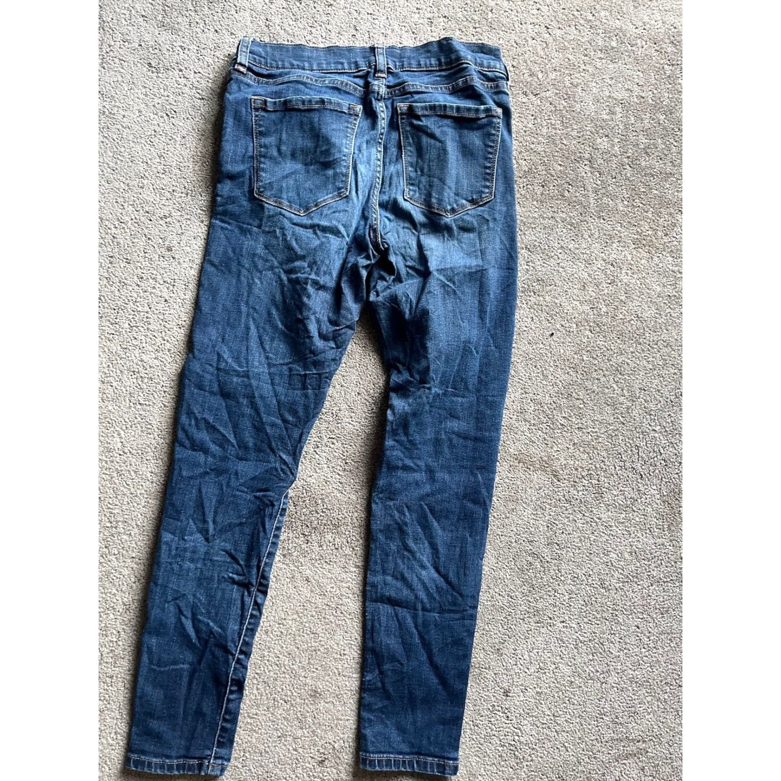 Banana Republic Banana Republic Women's Skinny Jeans 27 Blue Denim Dark Wash Slim Fit Size 27" / US 4 / IT 40 - 3 Thumbnail
