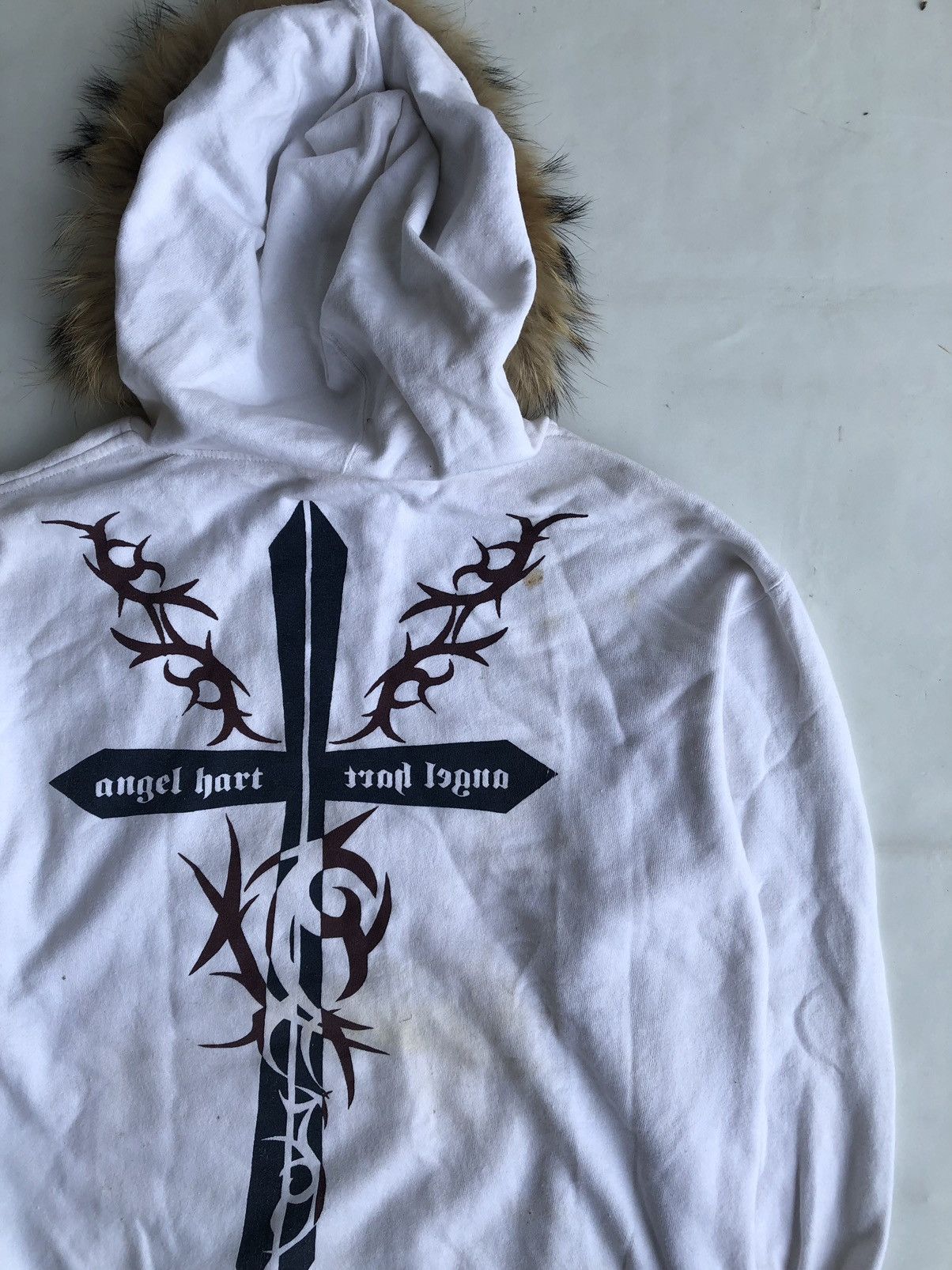If Six Was Nine × Japanese Brand × Le Grande Bleu (L.G.B.) Poem Fur Hoodie Gothic Punk Ifsixwasnine Style Size US L / EU 52-54 / 3 - 6 Thumbnail