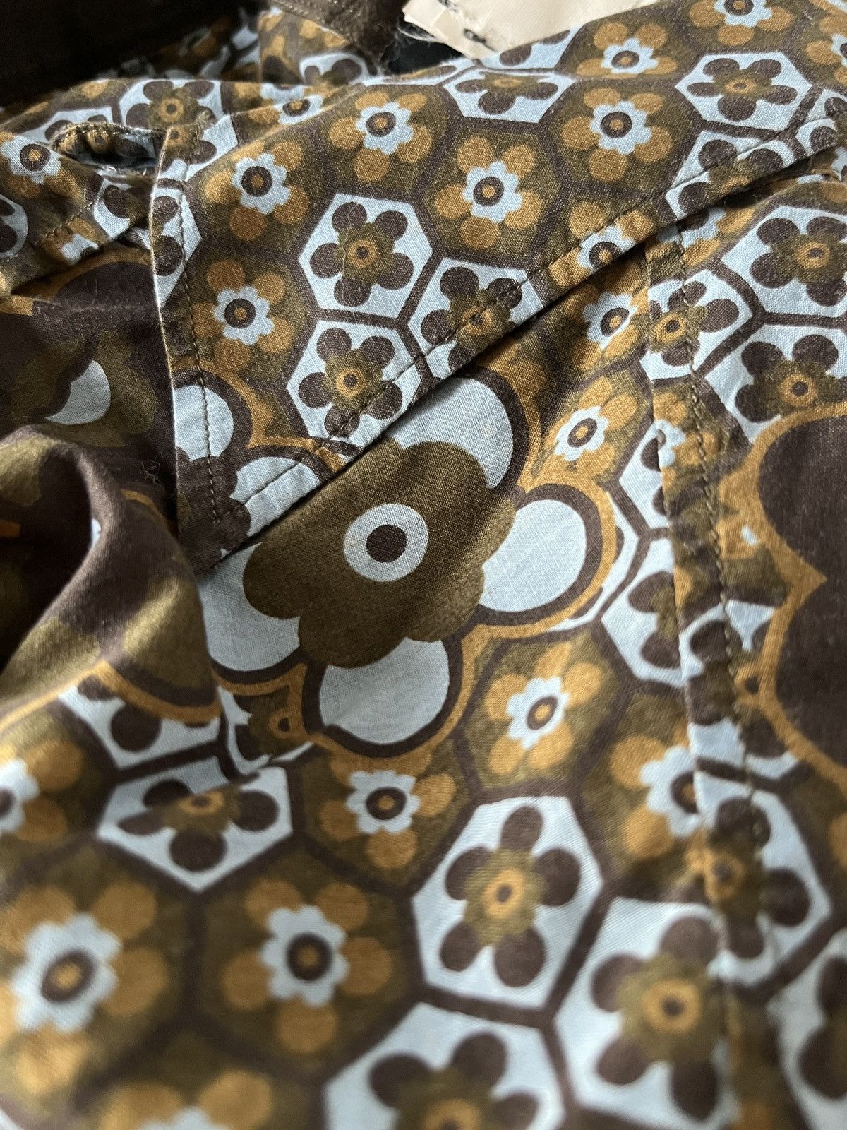 Dolce & Gabbana Ittierre brown floral print button down shirt Size US M / EU 48-50 / 2 - 9 Thumbnail