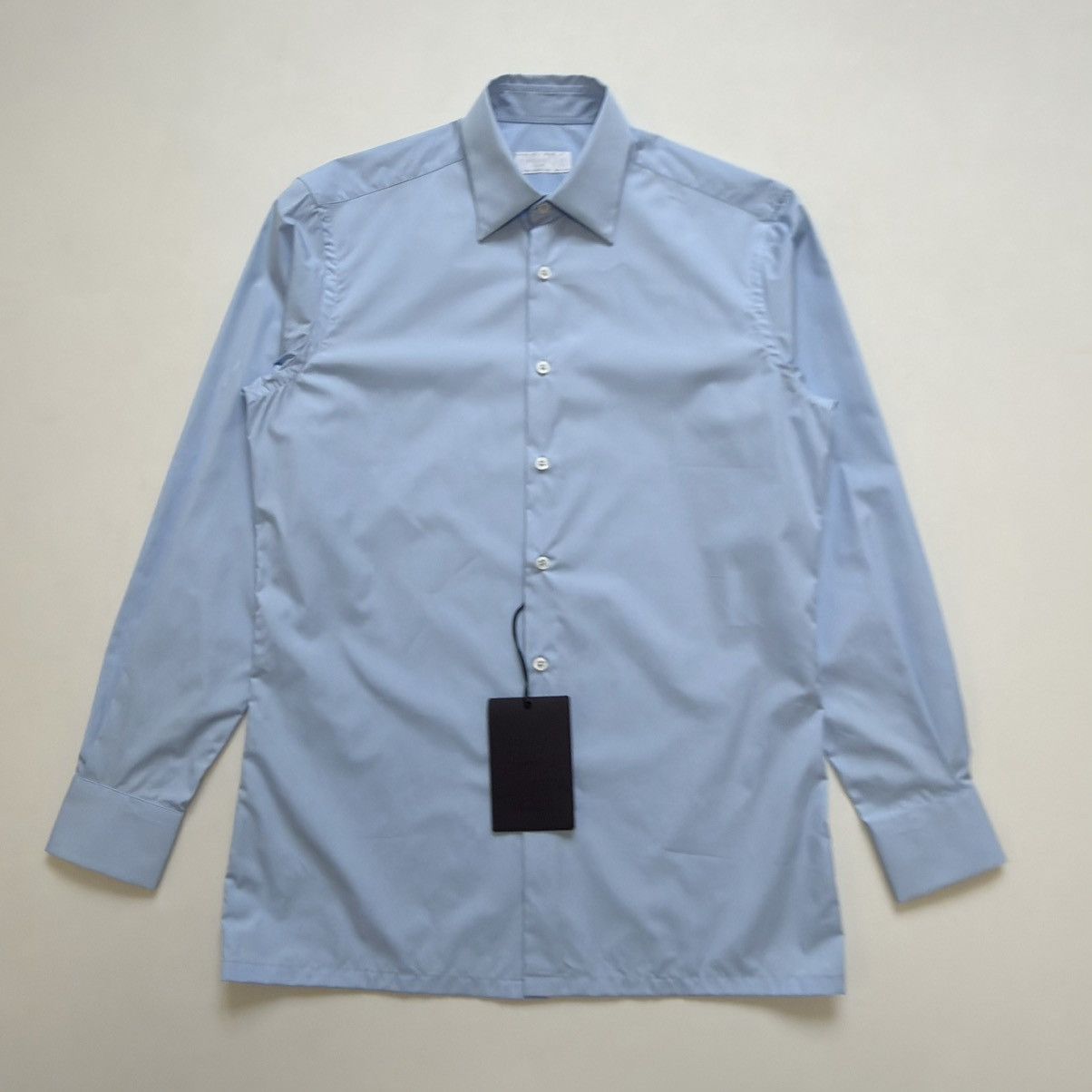 Prada S/S 24 Light Blue Cotton Boxy Fit Shirt Size US S / EU 44-46 / 1 - 13 Thumbnail