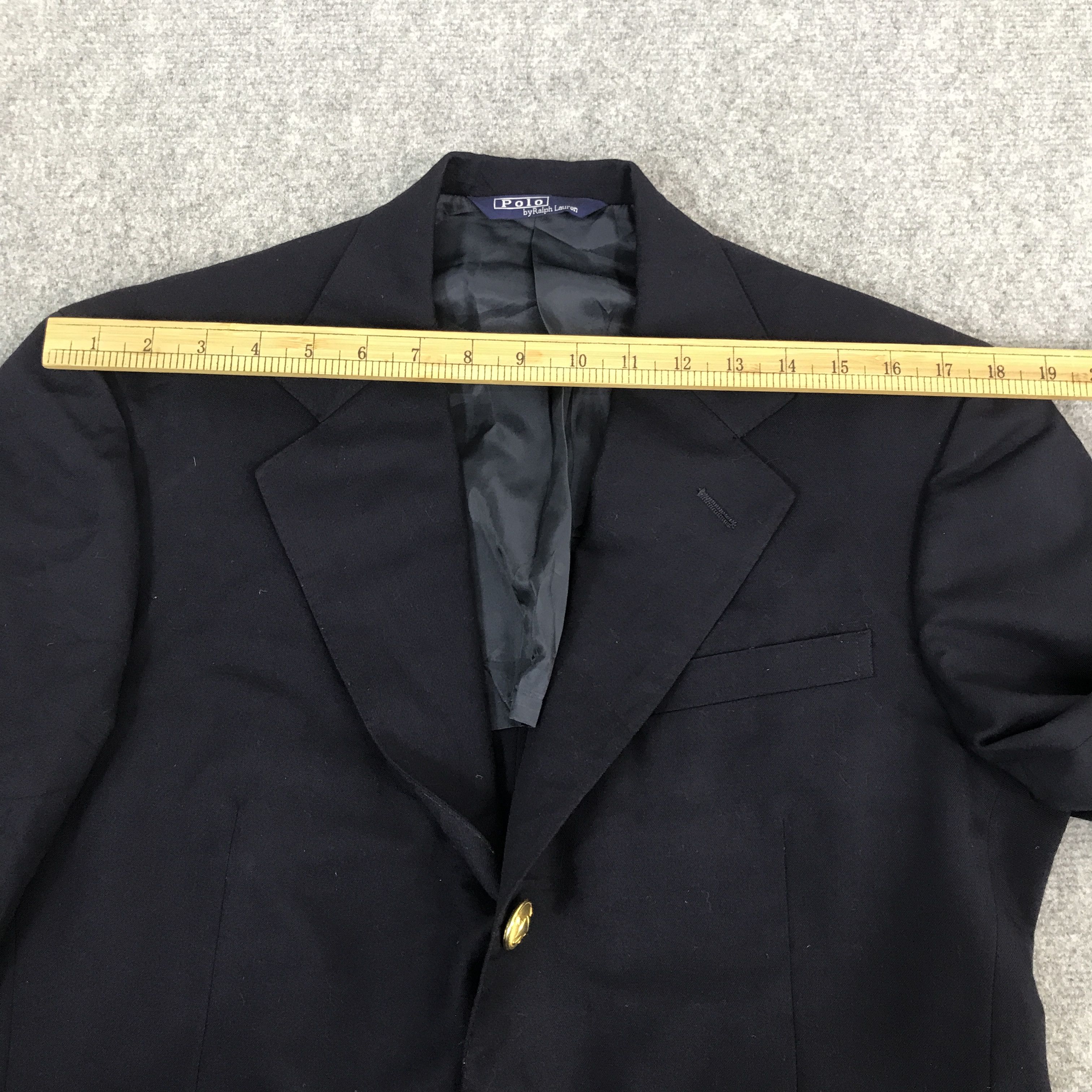 Polo Ralph Lauren vtg polo ralph lauren blazer navy coat jacket Size US L / EU 52-54 / 3 - 5 Thumbnail