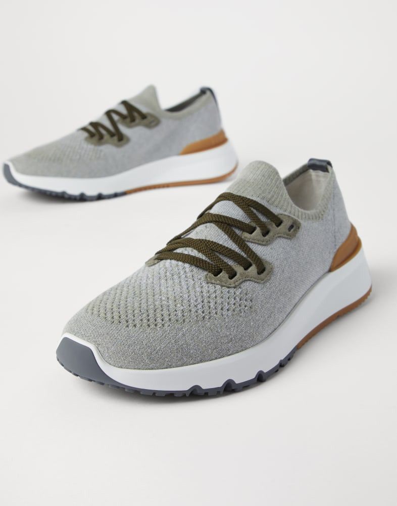 Brunello Cucinelli o1w1db10825 Pair Of Sneakers in Beluga Grey Size US 7 / EU 40 - 4 Thumbnail