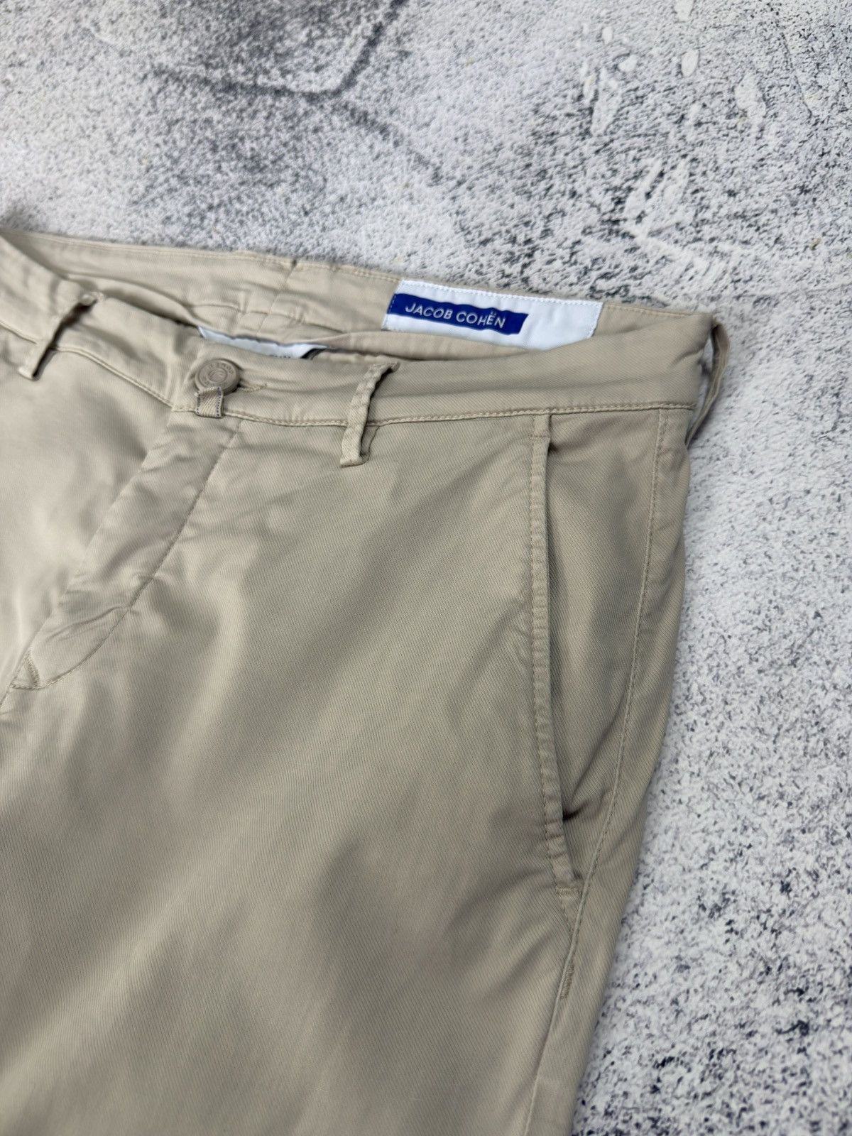 Jacob Cohen Jacob Cohen Made in Italy Luxury Chinos Slim Trousers Beige Size US 33 - 11 Thumbnail