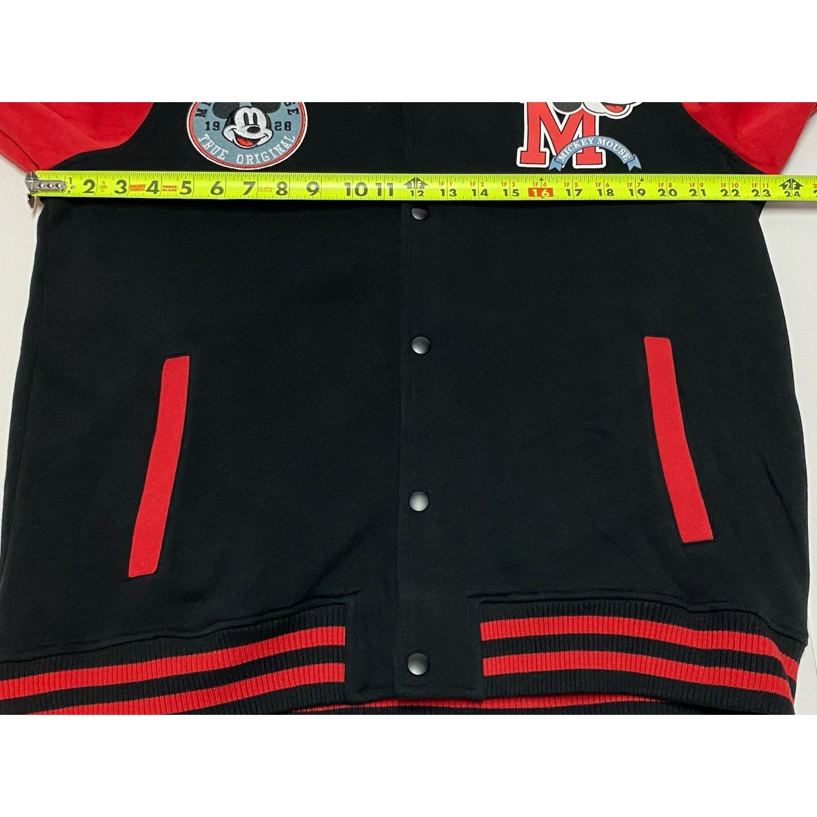 Disney NWT Disney Mickey Mouse Black/Red Bomber Jacket - Size L Size US L / EU 52-54 / 3 - 7 Thumbnail