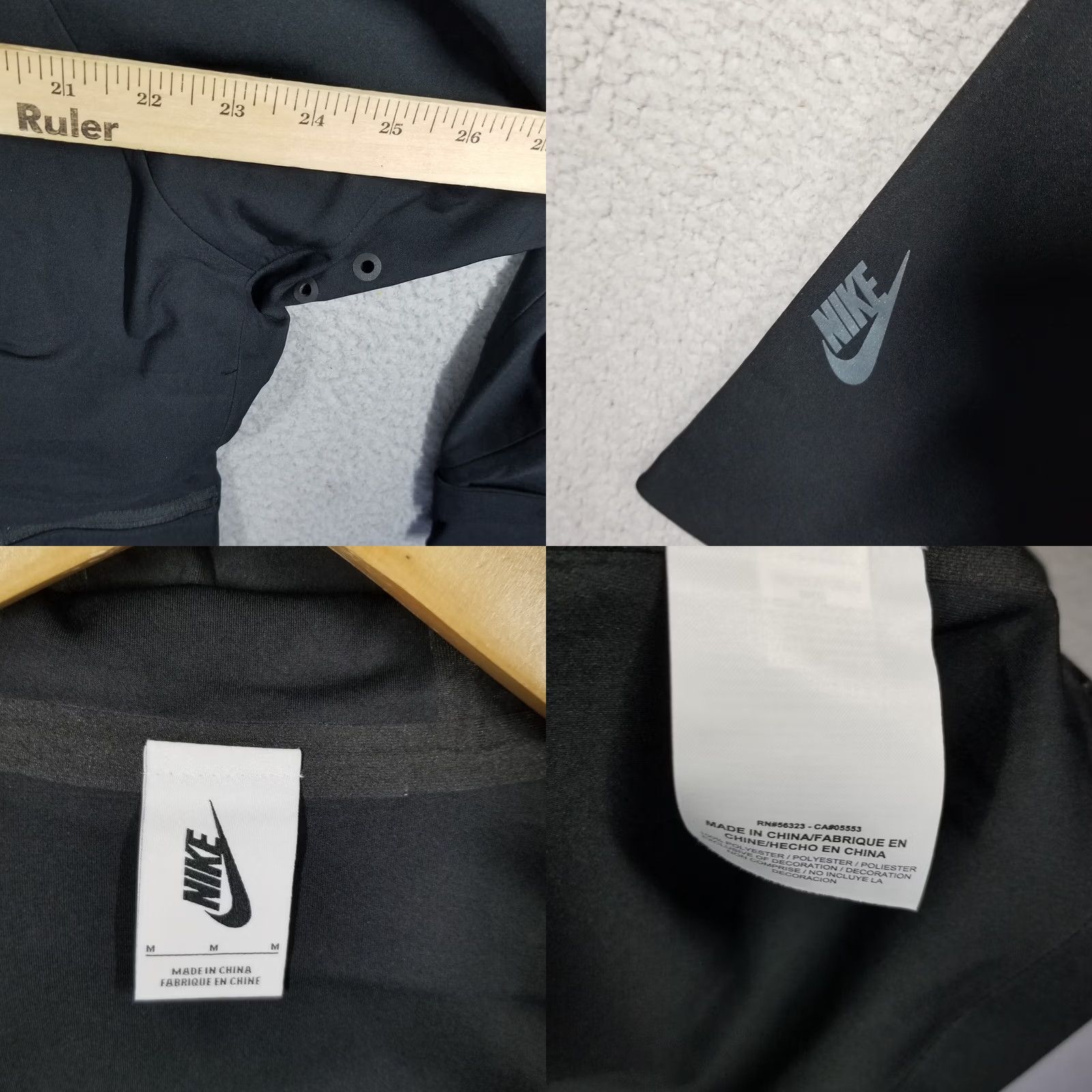 Nike NIKE NIKELAB 2 in 1 Crop JACKET RAIN Wind COAT BLACK AH7236-010 WOMEN's M Jacket Size M / US 6-8 / IT 42-44 - 8 Thumbnail