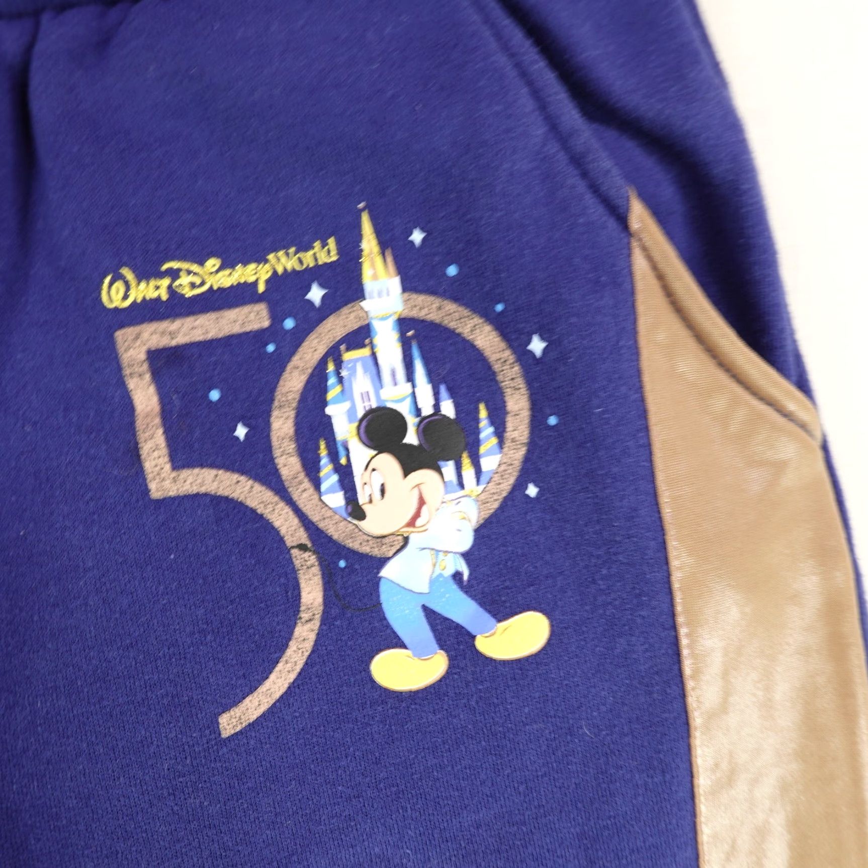 Disney Disney Pants Women Large Blue 50th Anniversary Sparkly Joggers Sweatpants Casual Vintage Logo Sweatpants Womens? Size 36" / US 14 / IT 50 - 3 Thumbnail